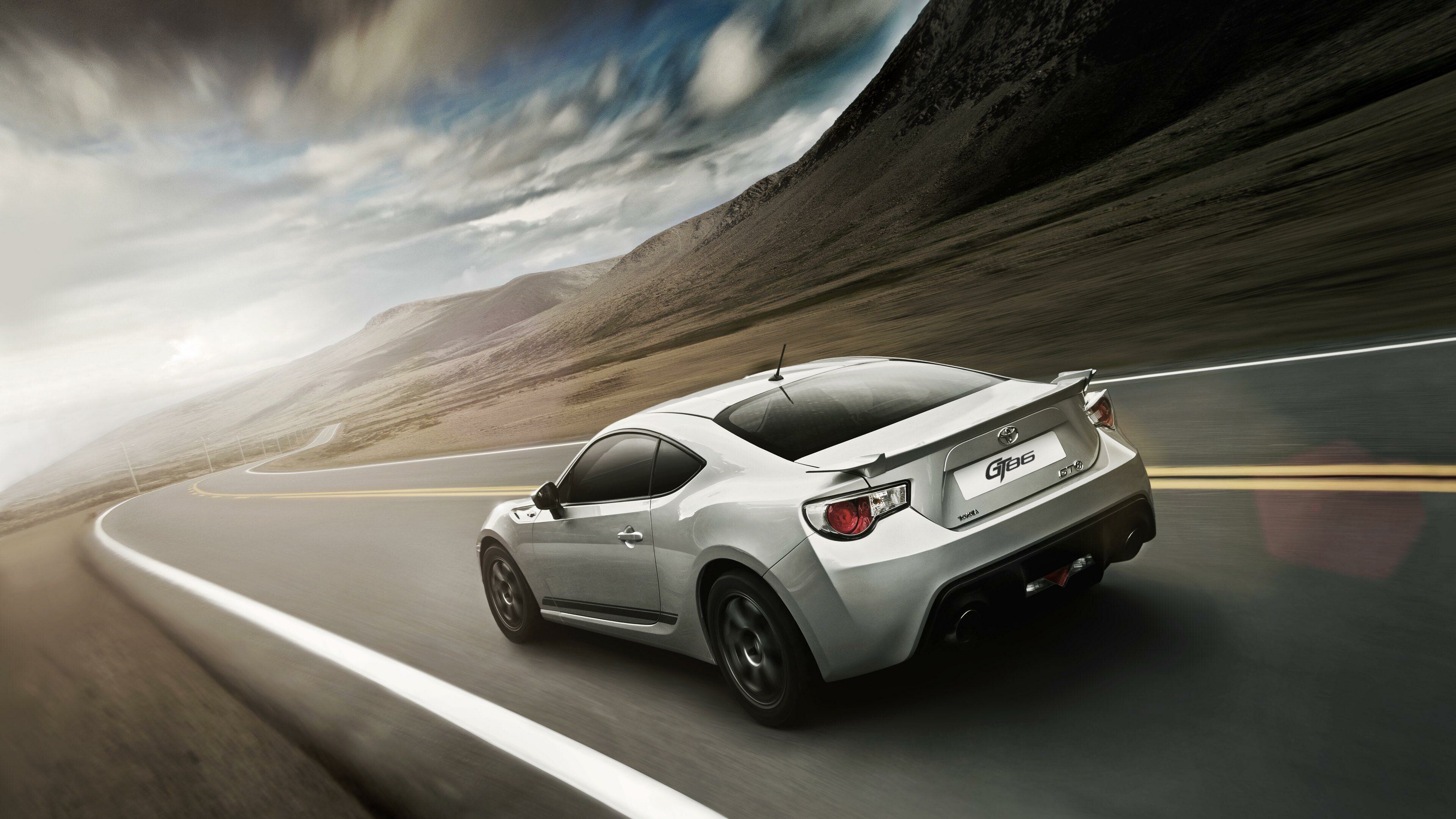 Toyota: One of the world's largest and best-known automobile manufacturing businesses, GT86. 3840x2160 4K Wallpaper.