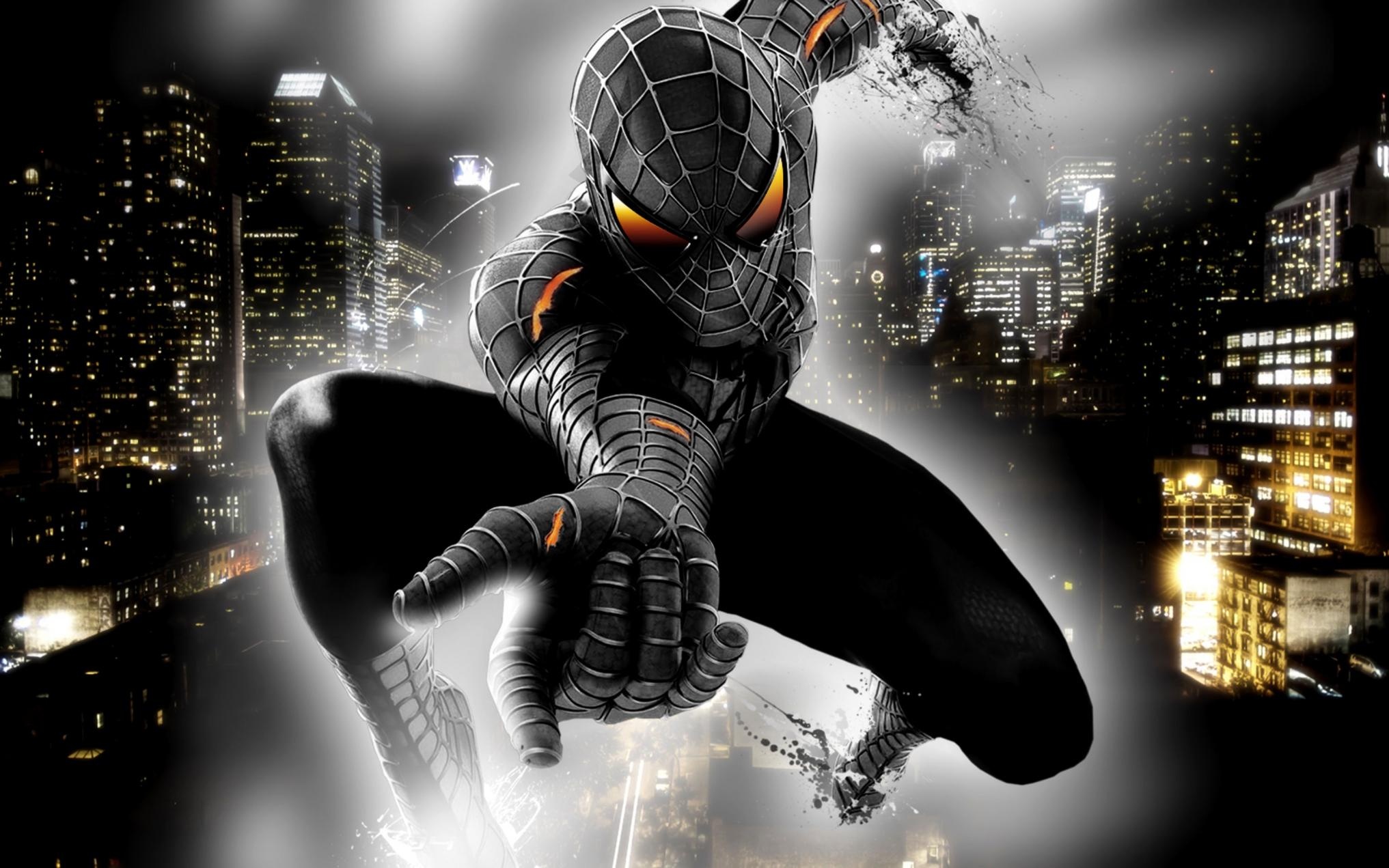 Black Spider-Man, iPhone wallpapers, Dark and edgy, Superhero art, 2040x1280 HD Desktop
