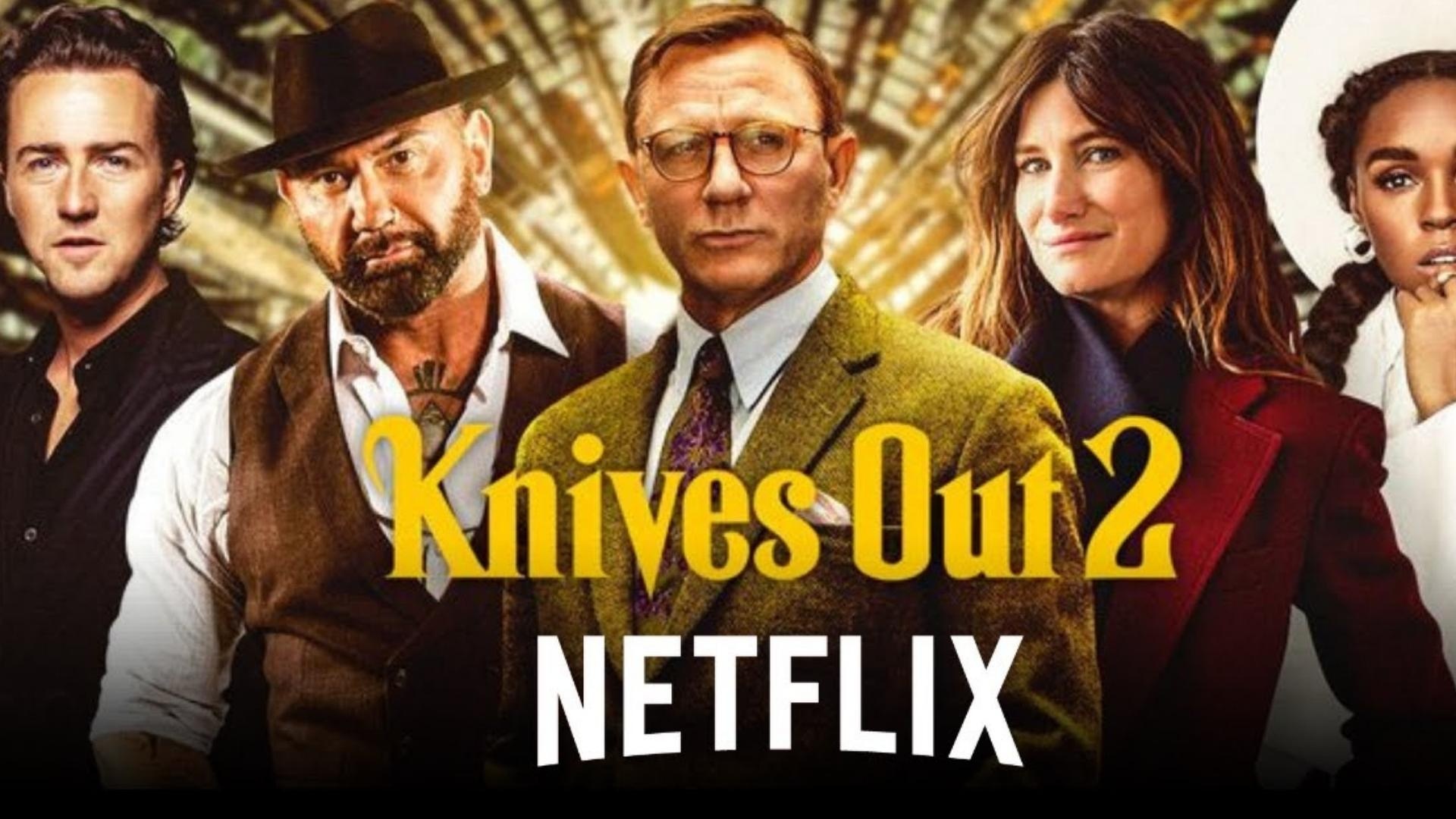 Knives Out 2: A standalone sequel to the 2019 film, Netflix. 1920x1080 Full HD Background.