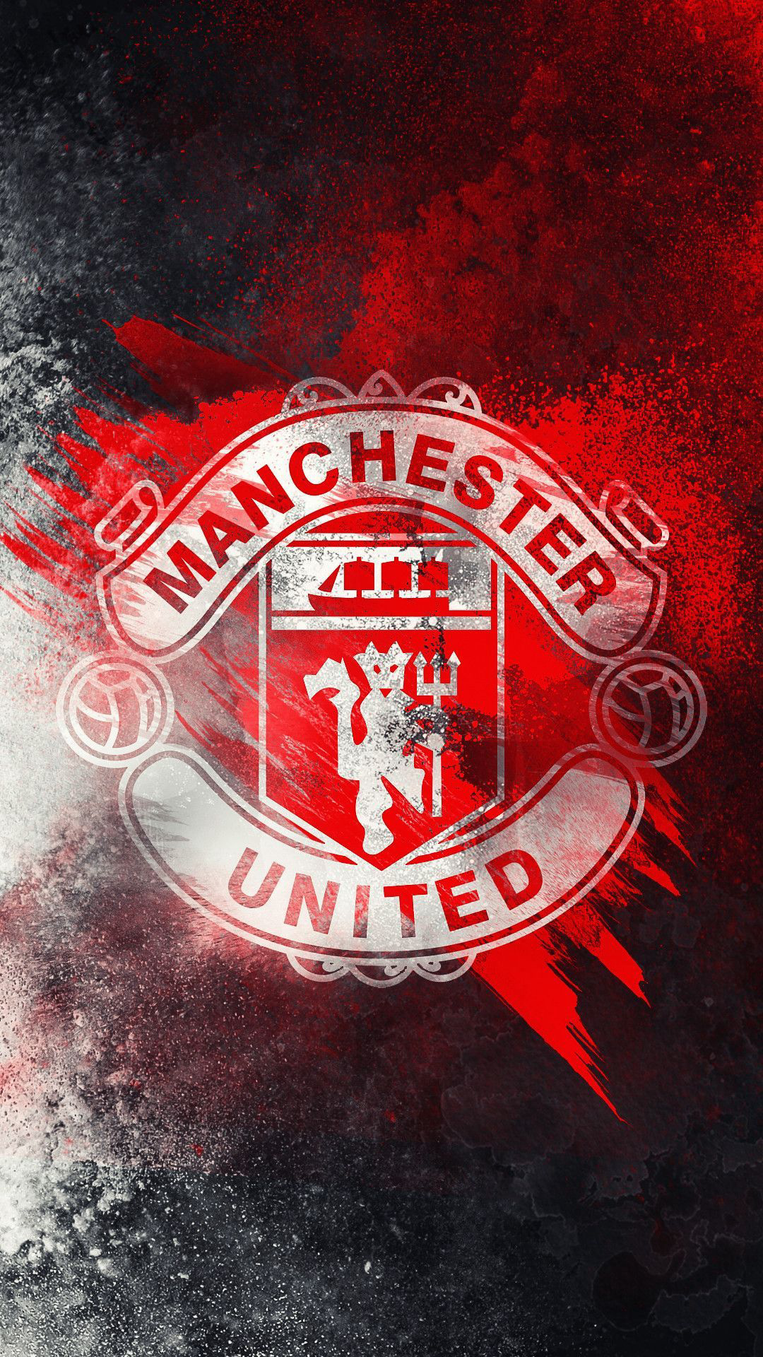 Manchester United, Stunning wallpapers, Iconic emblem, Dynamic visuals, 1080x1920 Full HD Phone