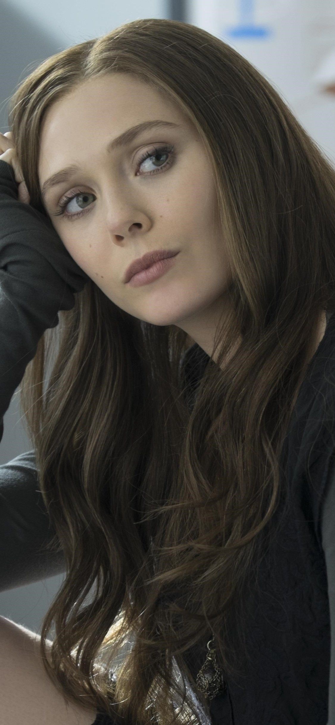 Scarlet Witch, Elizabeth Olsen wallpapers, Scarlett Witch actress, Stunning images, 1130x2440 HD Handy