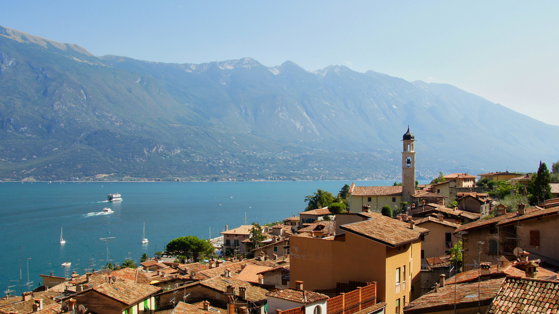 Lago di Garda, Ultrawide wallpaper, Desktop & tablet, Stunning landscape, 1920x1080 Full HD Desktop