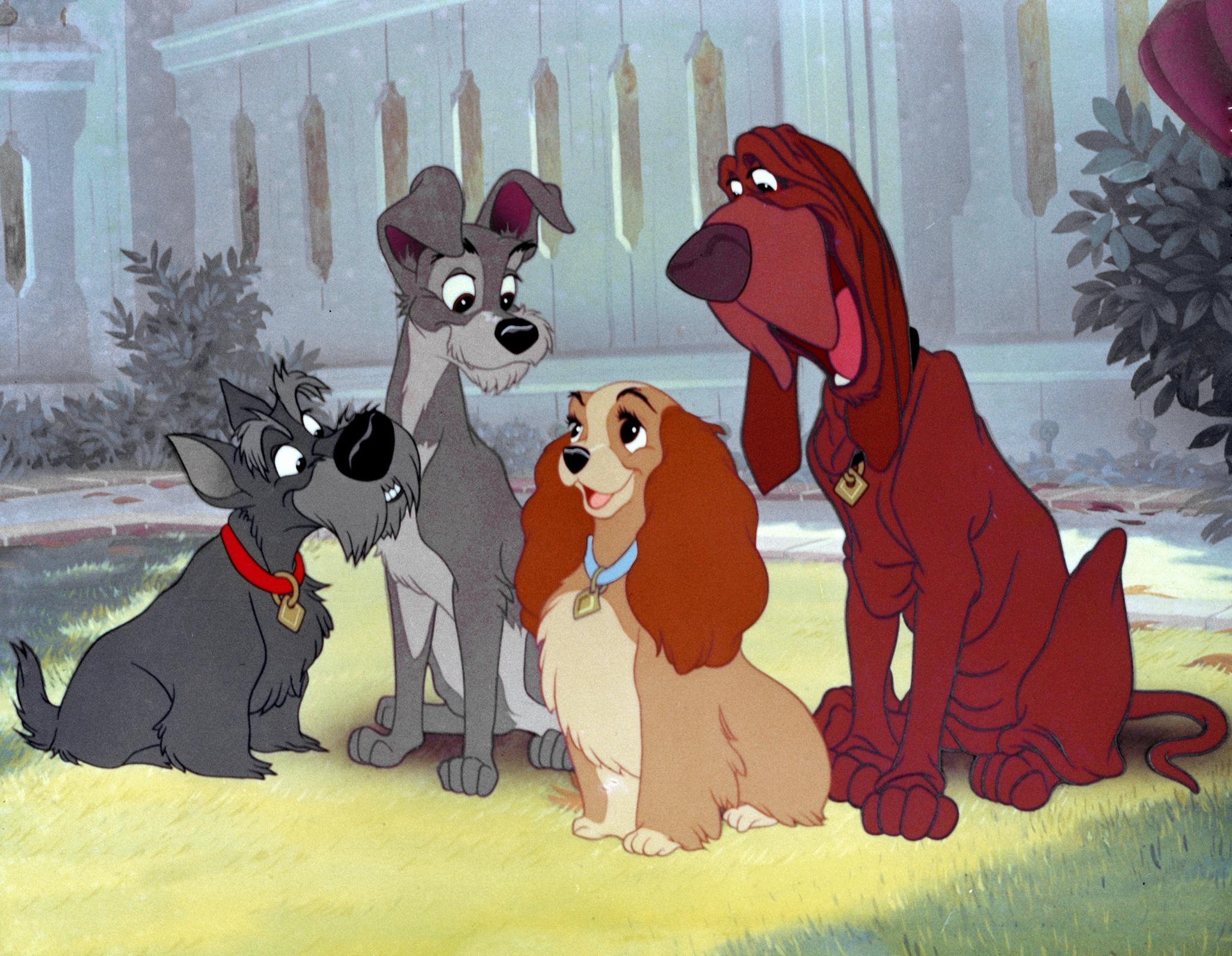 Lady and the Tramp, Disney's adorable dogs, Sweet wallpaper, Heartfelt animation, 2050x1590 HD Desktop