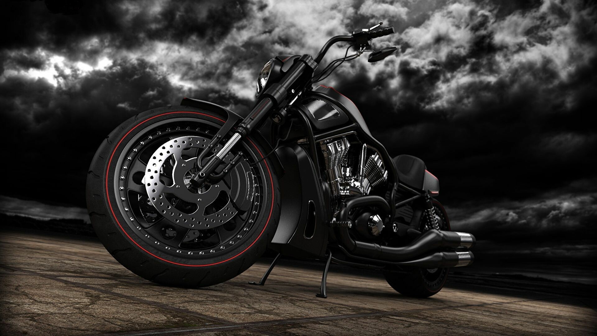 Harley-Davidson: V-Rod, An American motorcycle manufacturer headquartered in Milwaukee, Wisconsin. 1920x1080 Full HD Wallpaper.