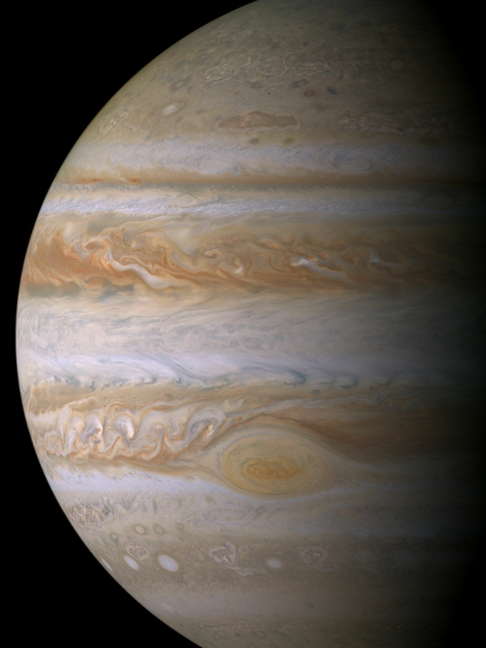 Jupiter: The planet's magnetic tail is nearly 500 million miles long. 2050x2740 HD Wallpaper.