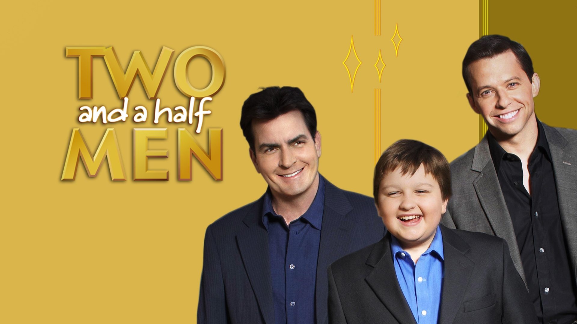 Two and a Half Men, Laugh-out-loud moments, Loveable characters, Brotherly camaraderie, 1920x1080 Full HD Desktop
