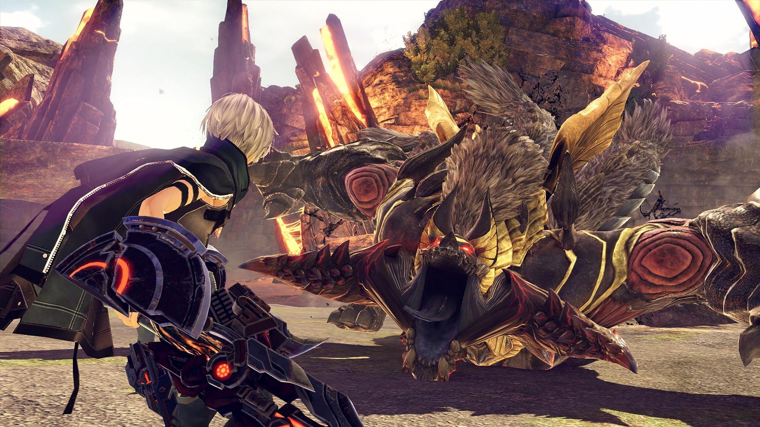 God Eater (Game): Post-apocalyptic world, A series of sci-fi action role-playing video games. 2560x1440 HD Wallpaper.