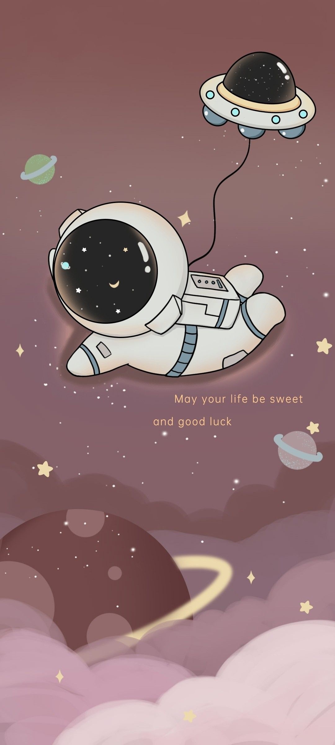 Good Luck: Wishing all the luck in the world, Fortune, Positive greetings, Blessing. 1080x2400 HD Background.