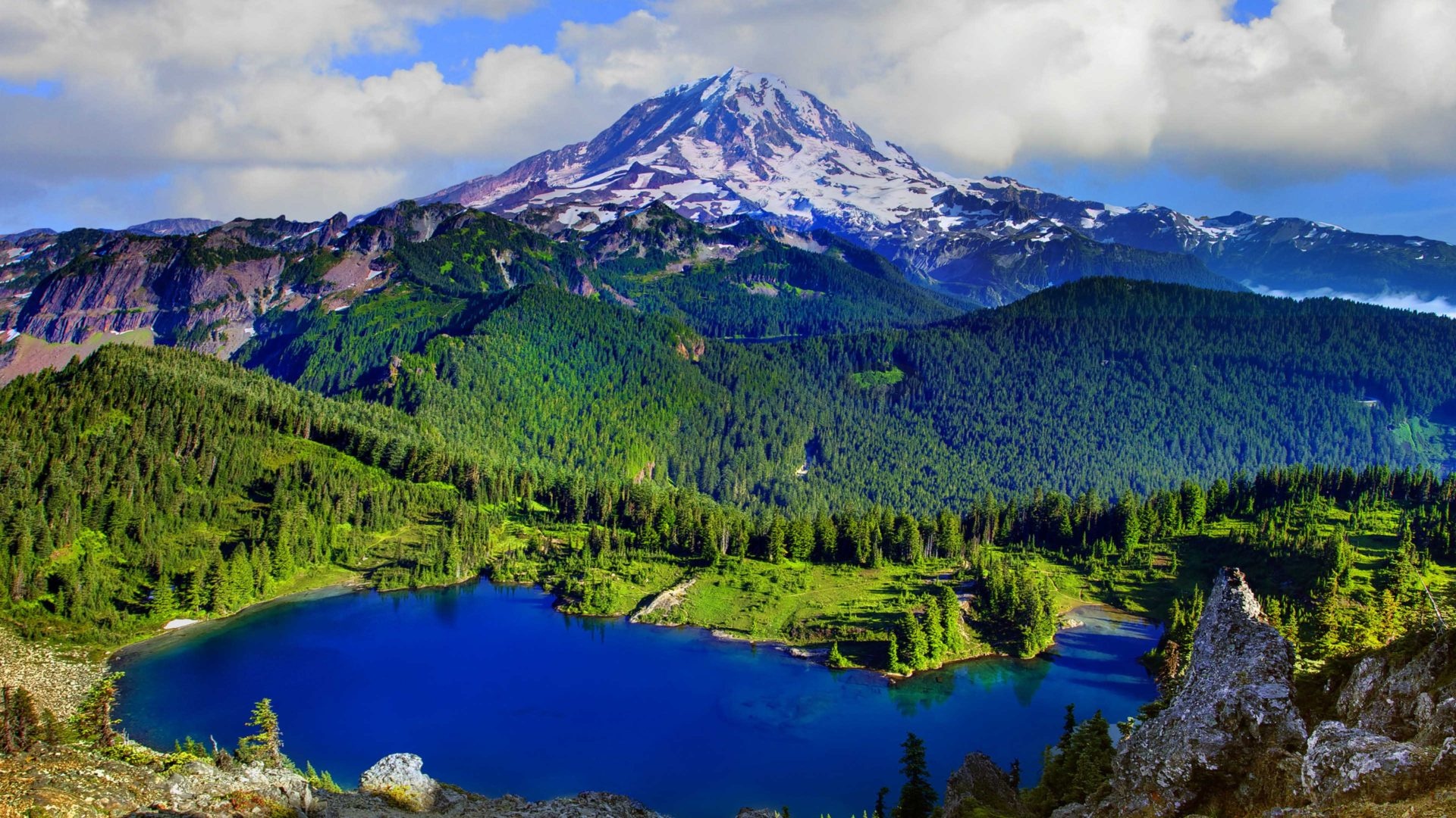 Mount Rainier National Park, Washington United States, 1920x1080 Full HD Desktop