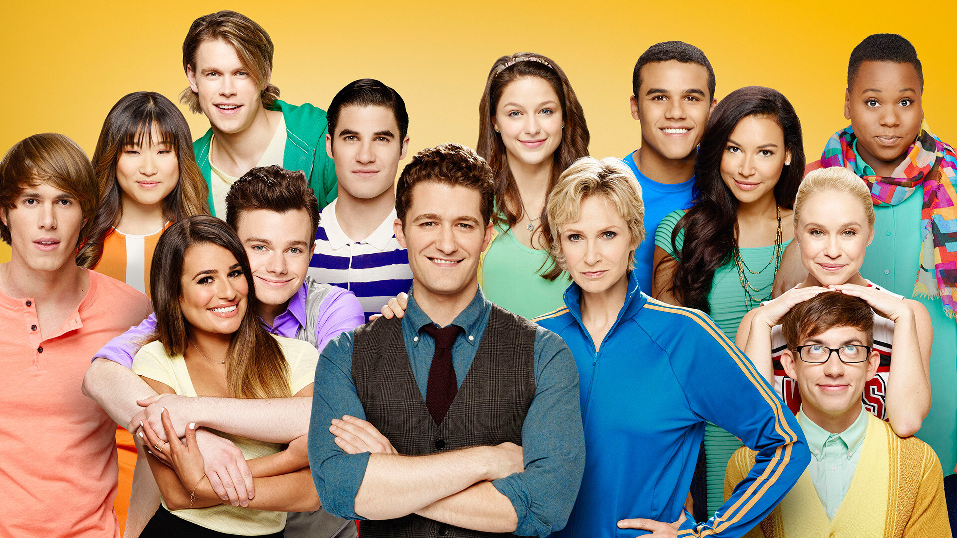 Glee (TV series): Jacob Artist as Jake Puckerman, Melissa Benoist as Marley Rose, Blake Jenner as Ryder Lynn. 1920x1080 Full HD Wallpaper.