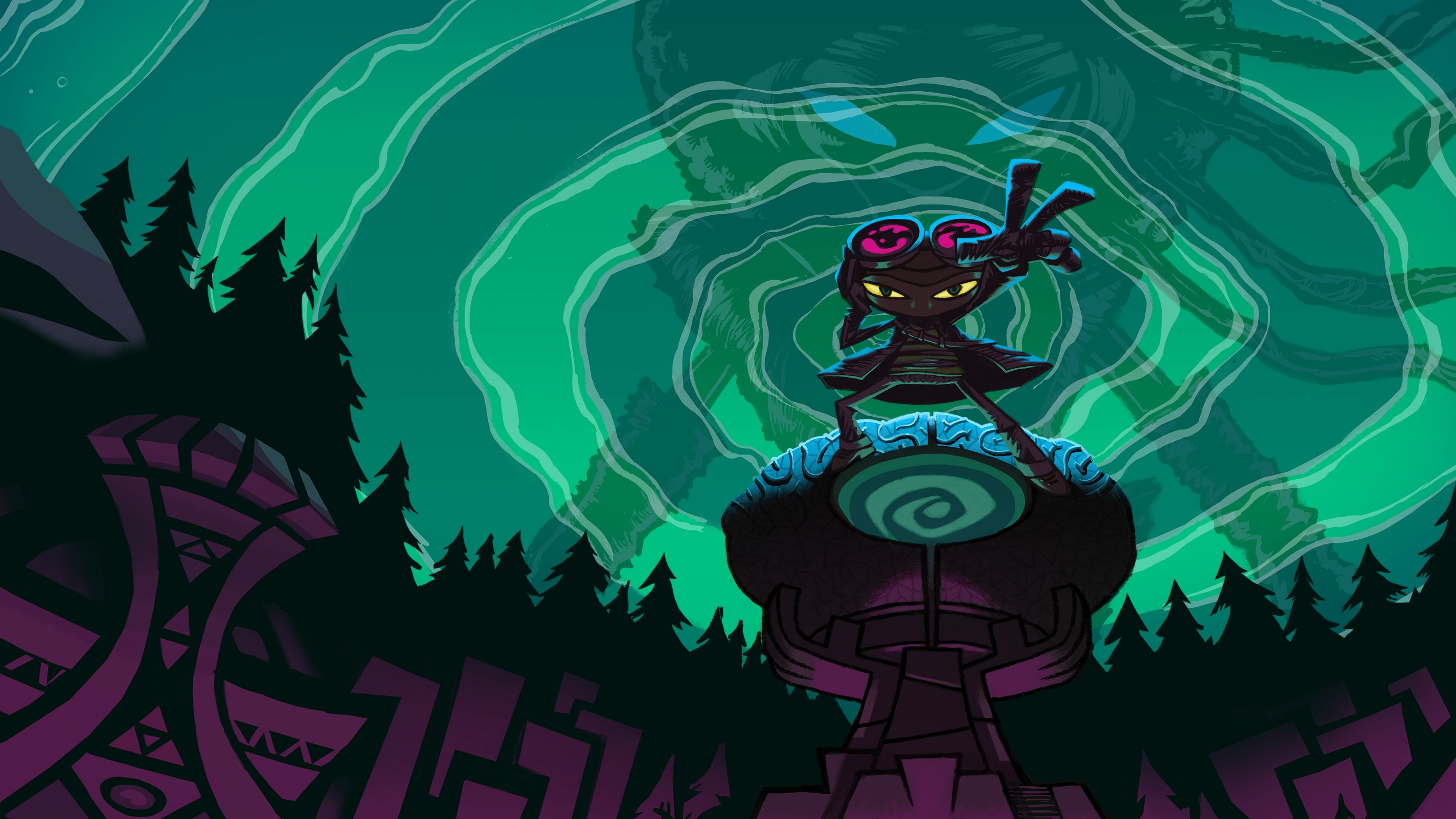 Psychonauts 2: P2, A powerful young cadet at a psychic summer camp. 3840x2160 4K Background.