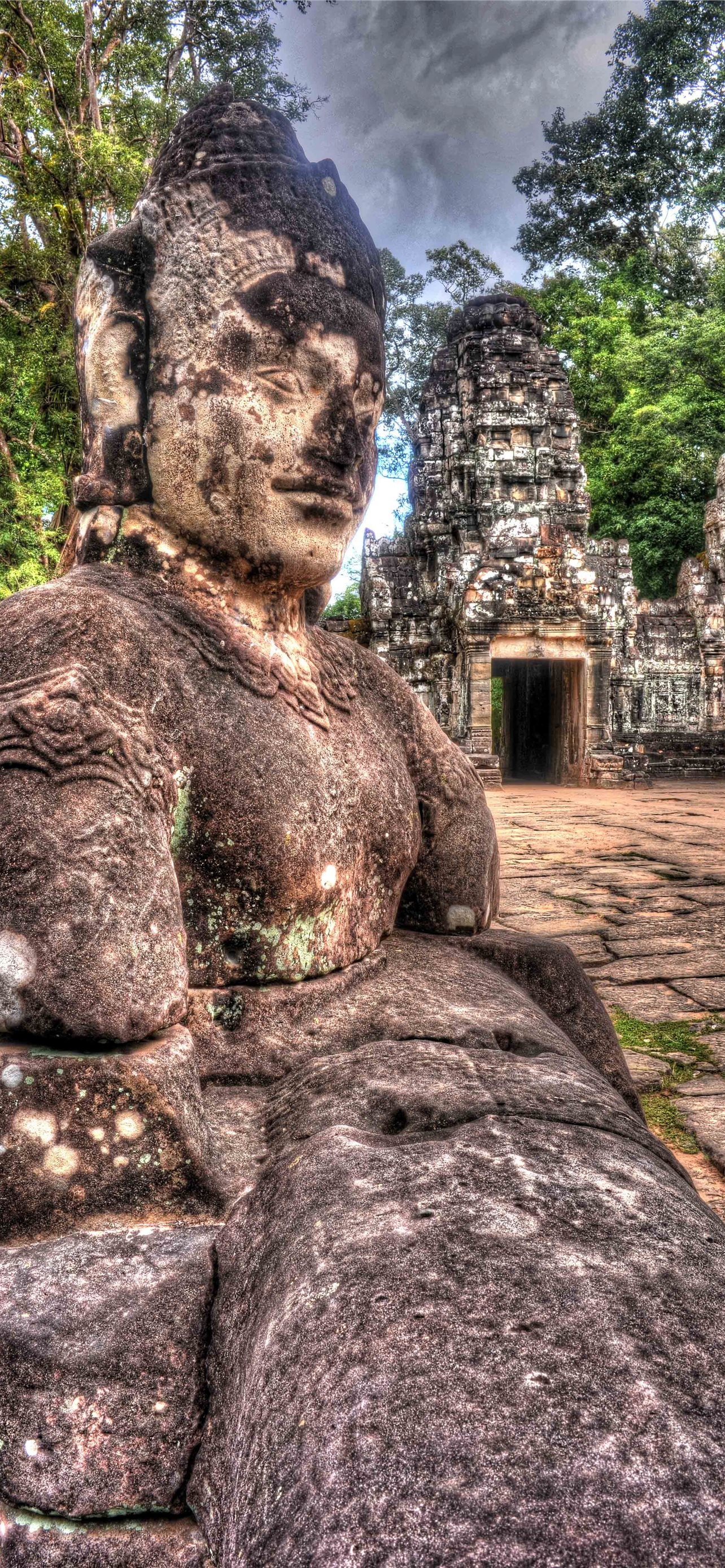 Angkor, Siem Reap, Best iPhone wallpapers, Travel inspiration, 1290x2780 HD Phone