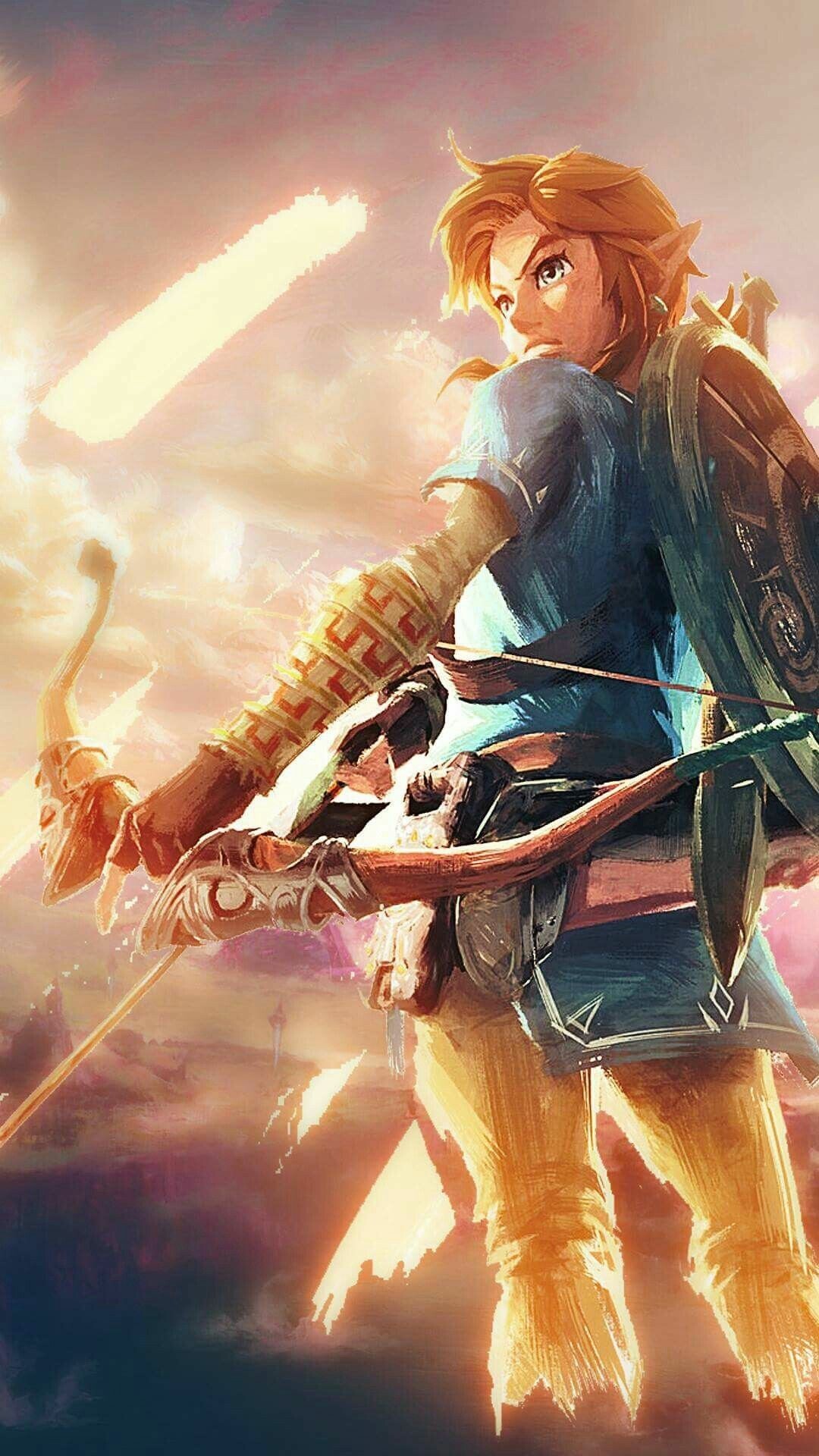 The Legend of Zelda: The series centers on the various incarnations of Link. 1080x1920 Full HD Background.