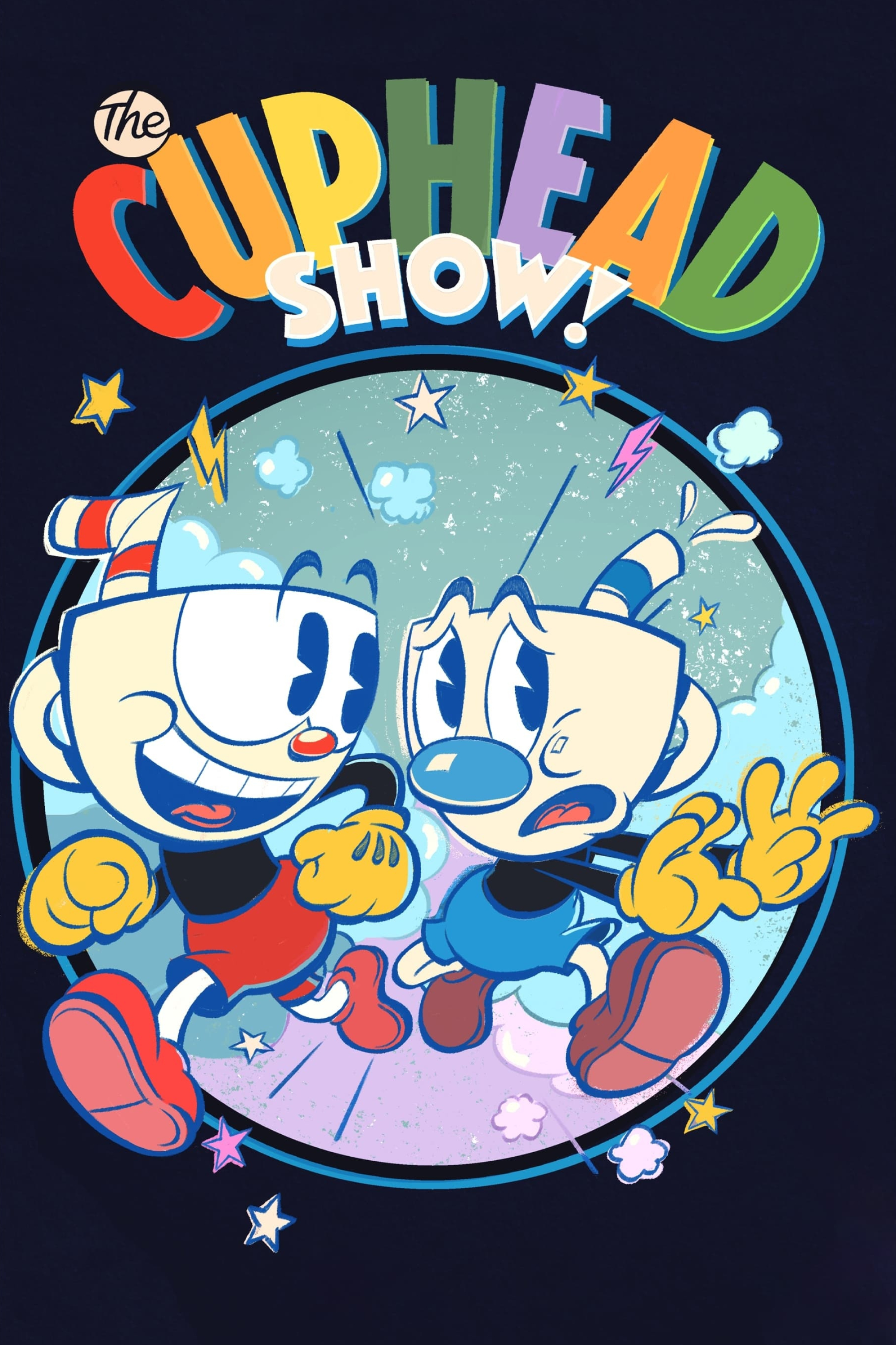The Cuphead Show animation, 2022 poster, Netflix series, Animated adventure, 2000x3000 HD Handy