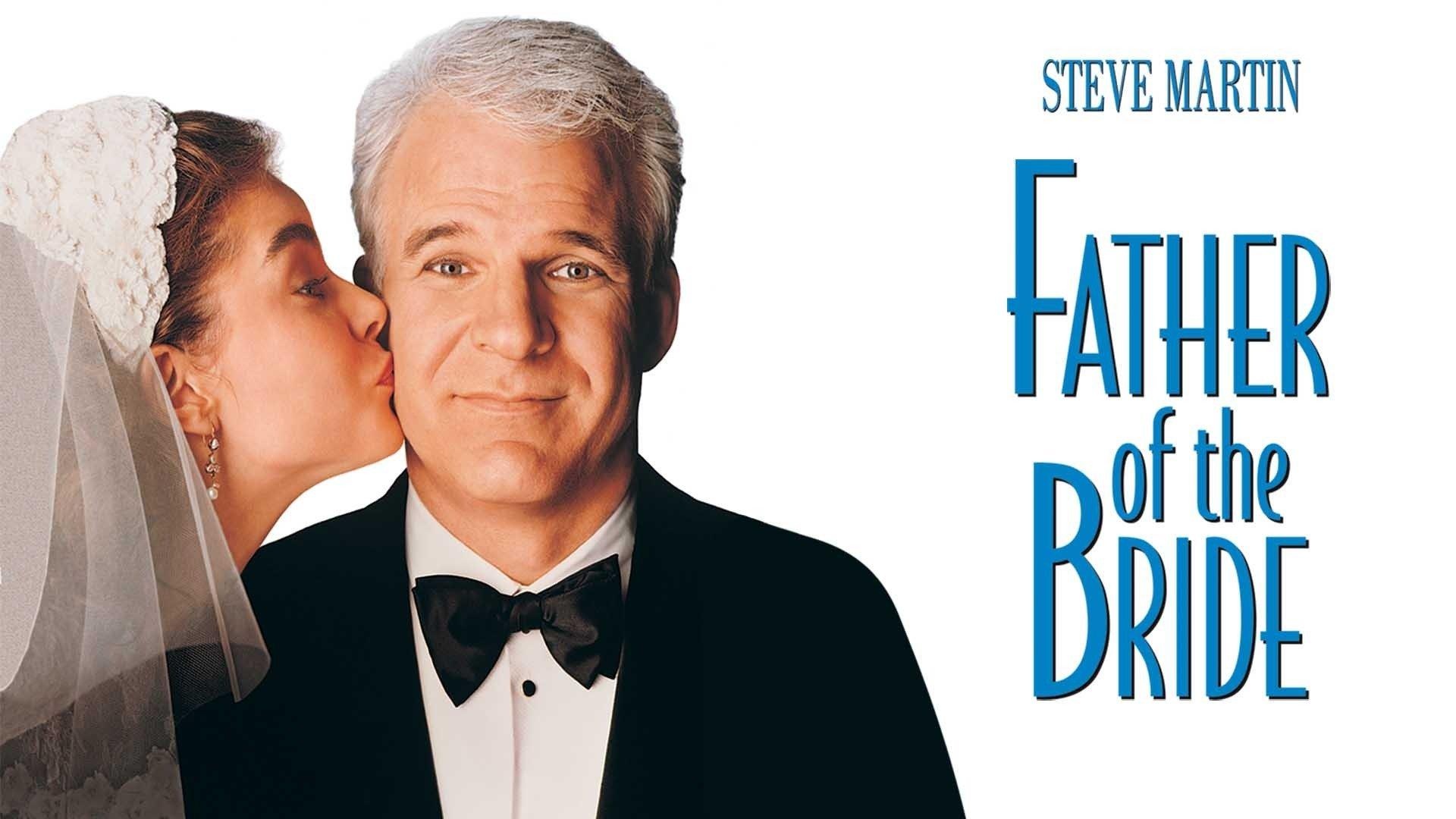 Father of the Bride: Steve Martin as George Stanley Banks, Kimberly Williams as Annie Banks-MacKenzie. 1920x1080 Full HD Background.