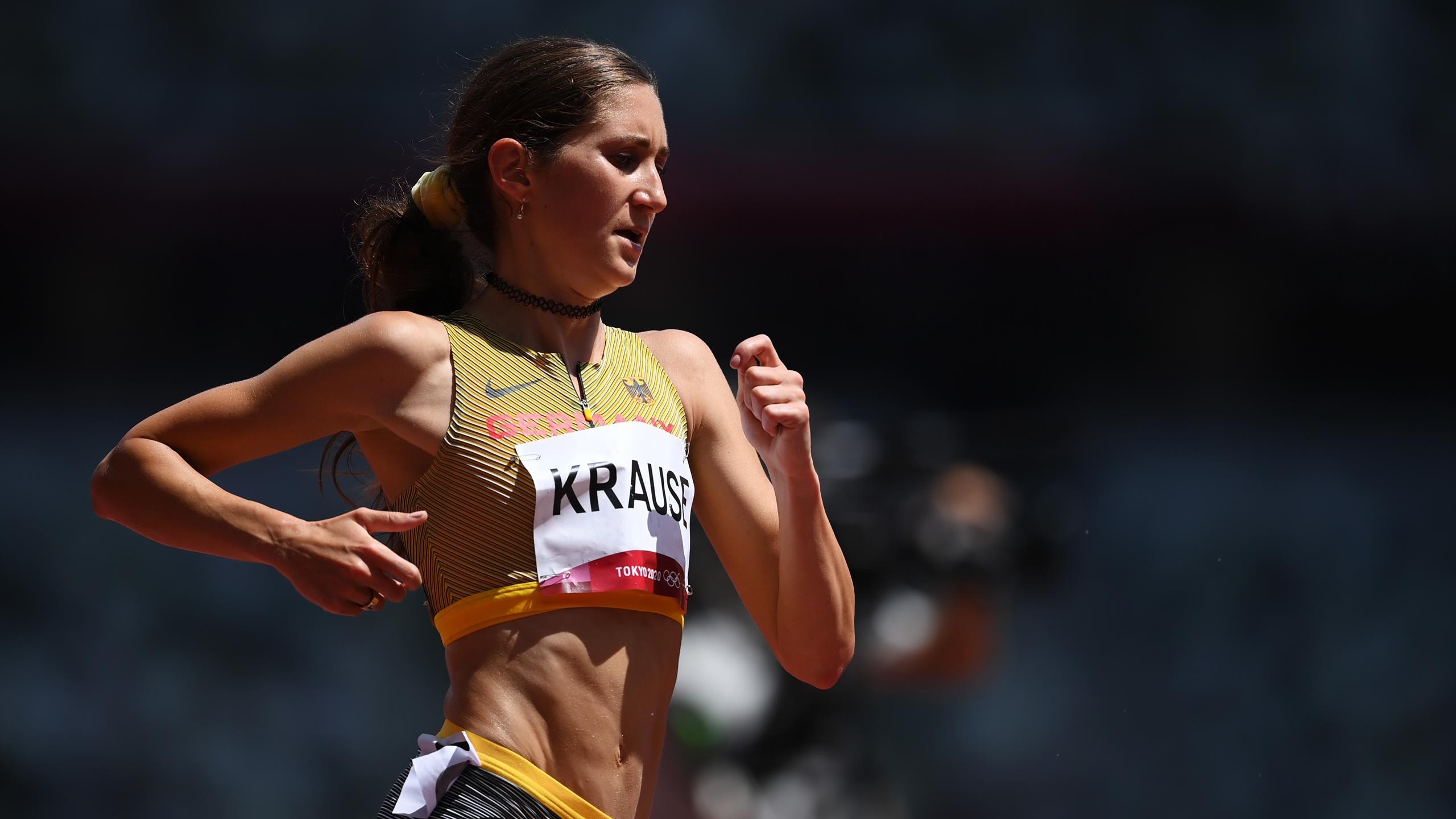Gesa Felicitas Krause, Olympia 2021, Long distance hurdles, Mihambo's finale, 2560x1440 HD Desktop