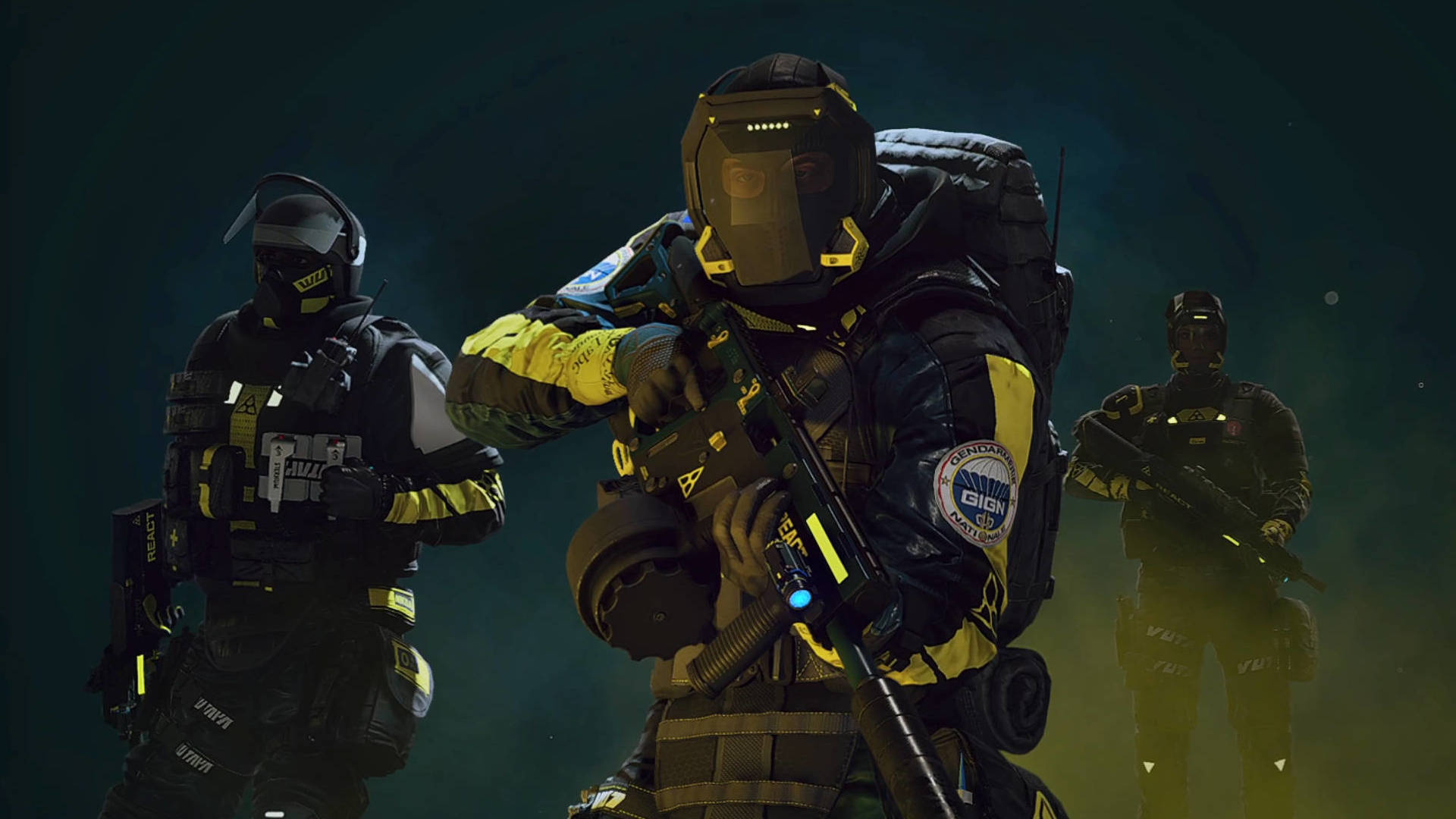 Rainbow Six Extraction: Olivier "Lion" Flament, A Medium Armored Operator. 1920x1080 Full HD Background.