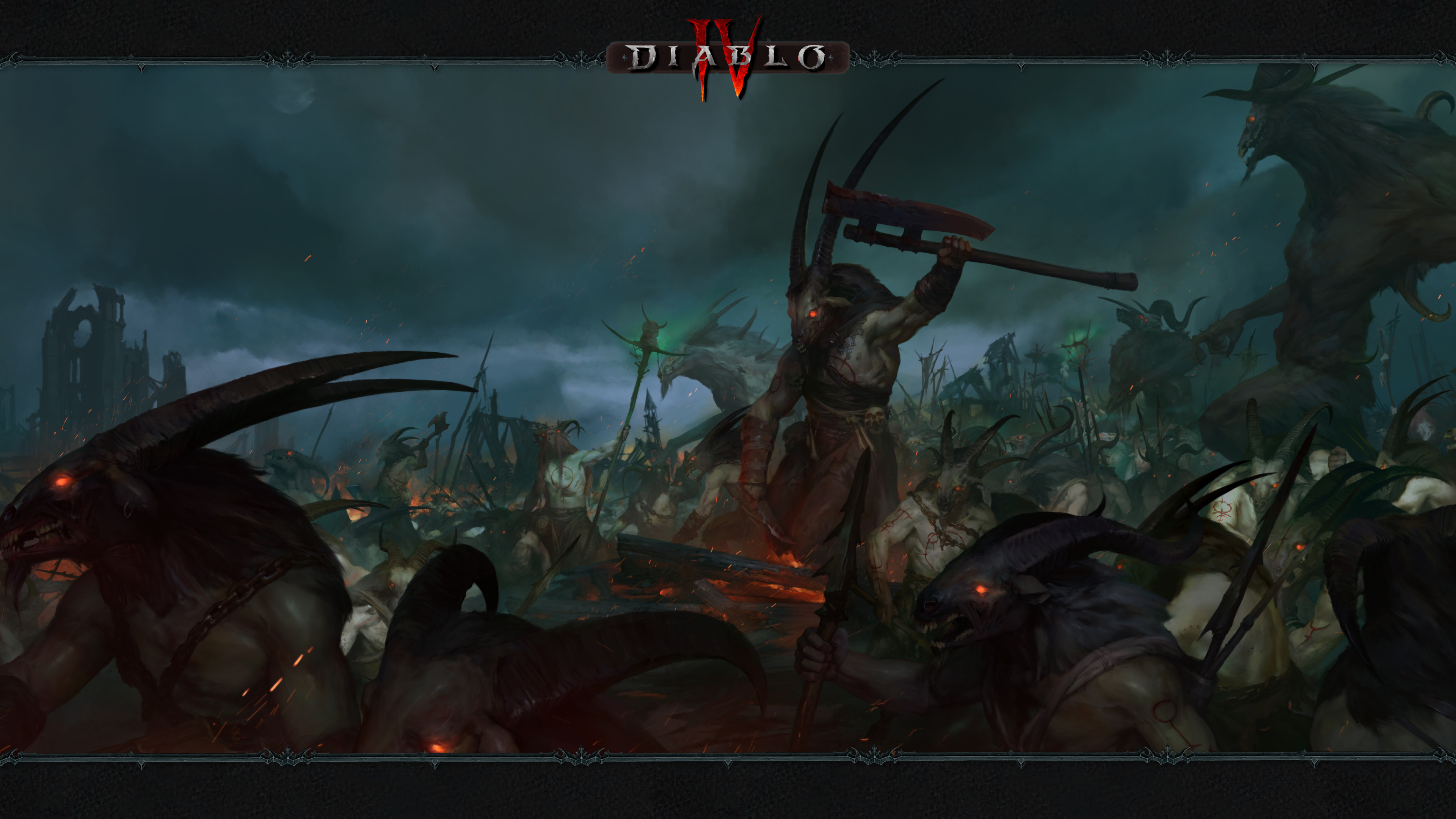 Diablo IV, Community creations, Gaming wallpaper, Dark fantasy, 3840x2160 4K Desktop