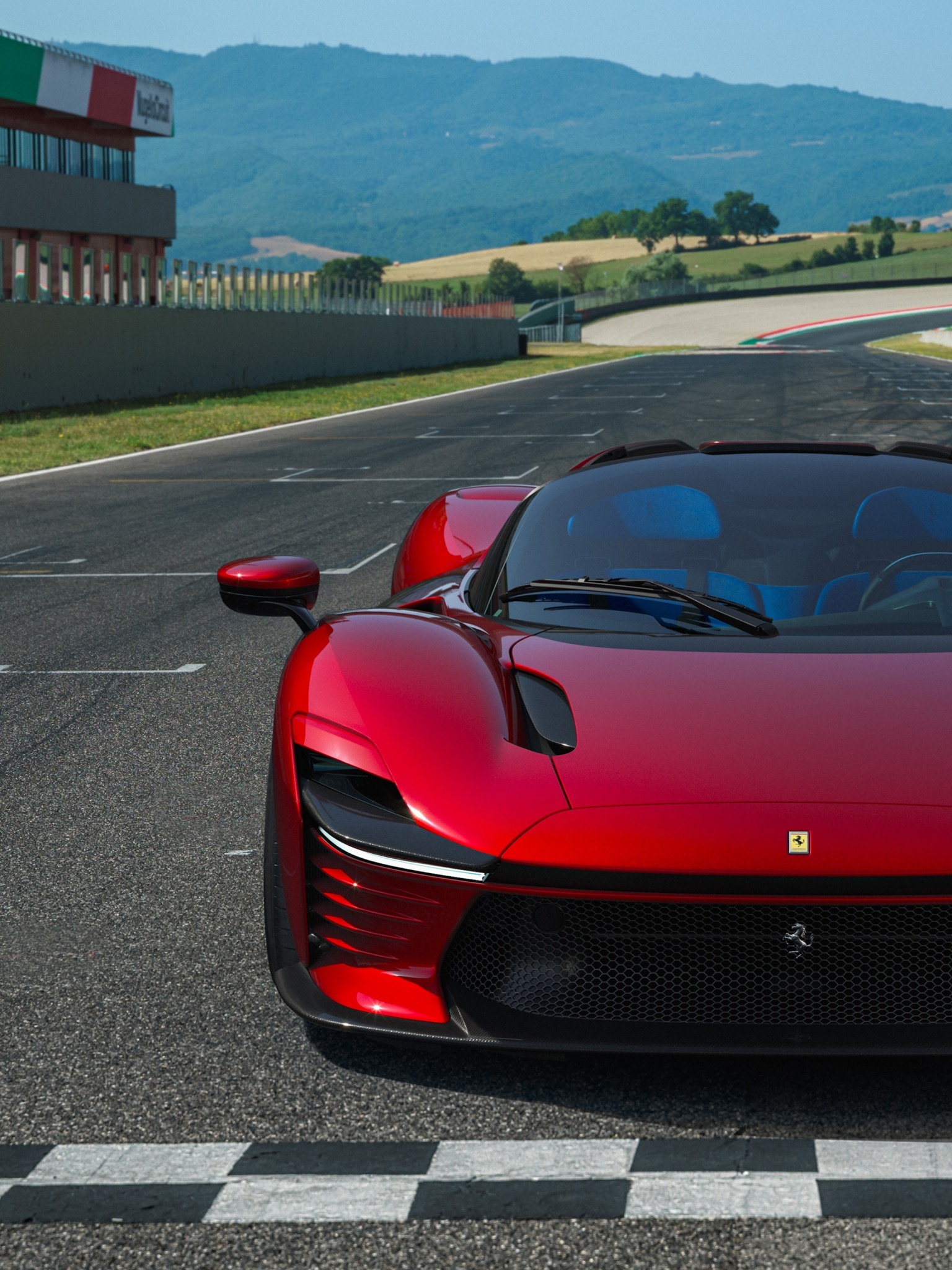 Ferrari Daytona, Track-ready power, High-performance machine, Exhilarating speed, 1540x2050 HD Phone