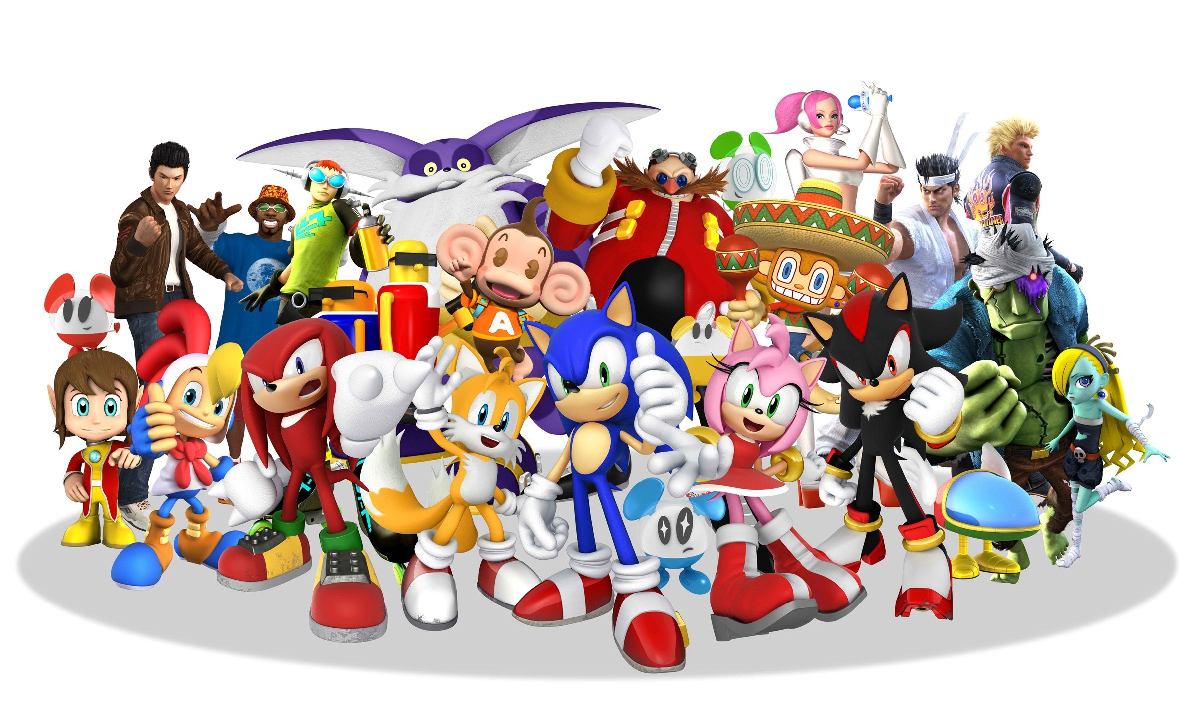 Sonic & Sega All-Stars Racing, Racing family fun, Sonic wallpaper, Sega game, 2400x1460 HD Desktop
