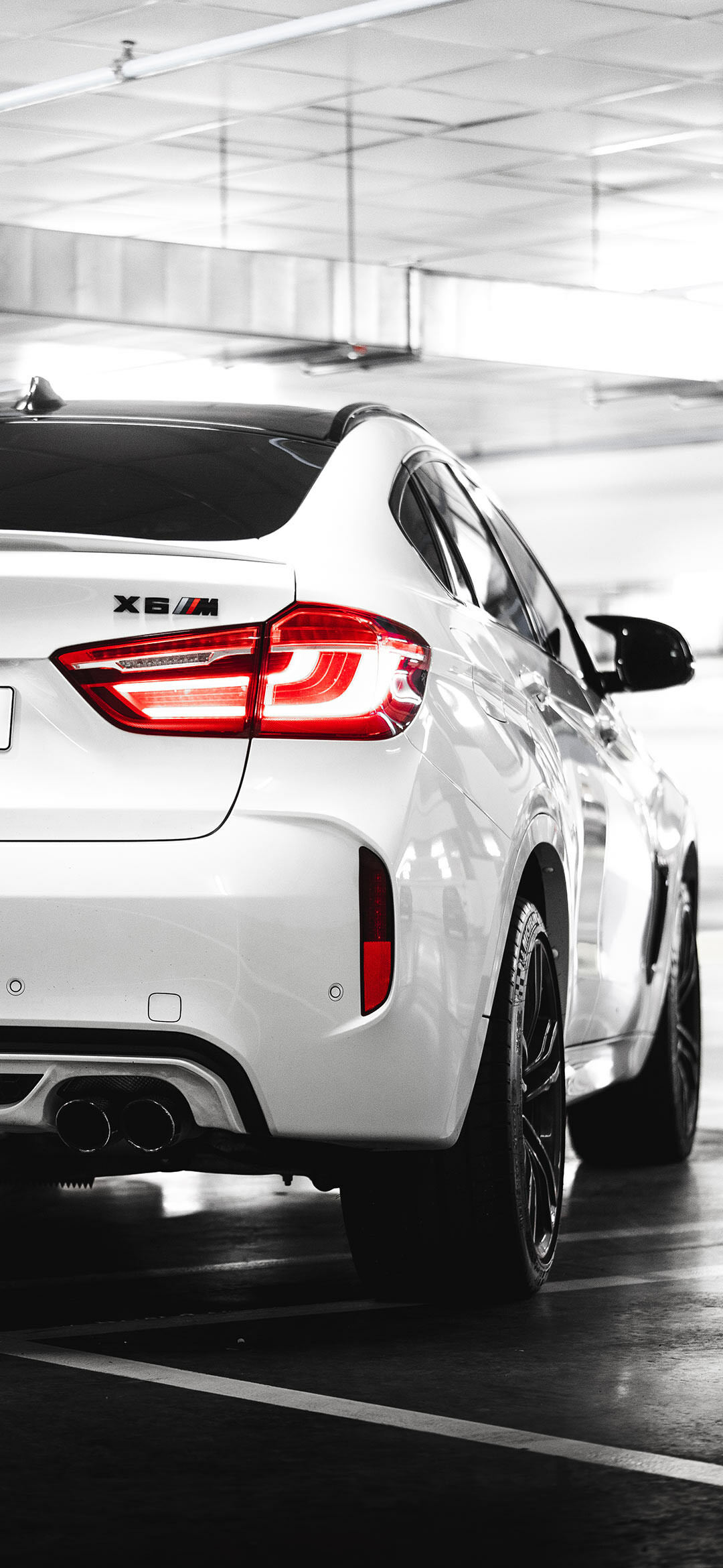 BMW: A German automotive manufacturer, X6M, A high-performance sports car. 1080x2340 HD Wallpaper.