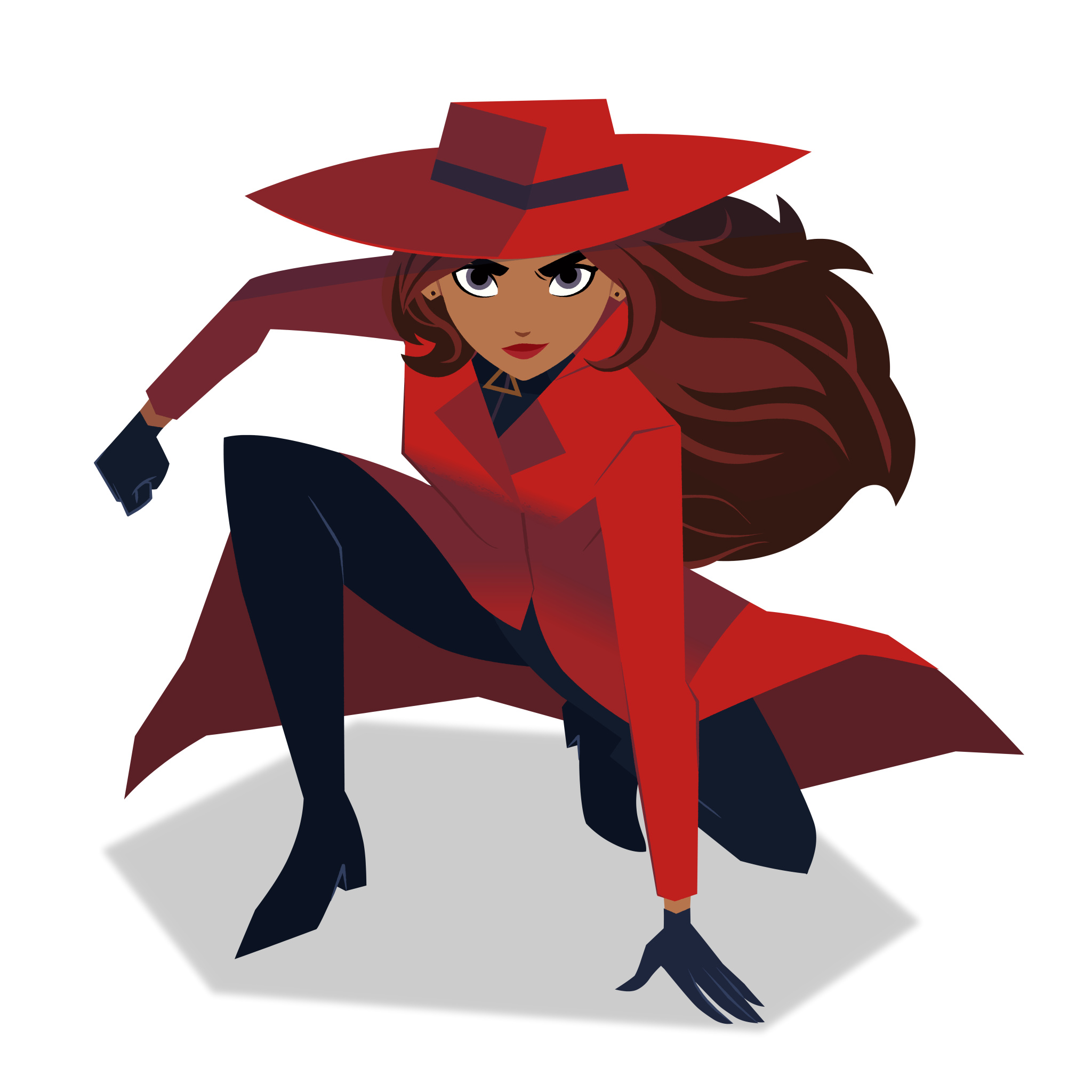 Carmen Sandiego: An international lady thief and a criminal mastermind. 2050x2050 HD Wallpaper.