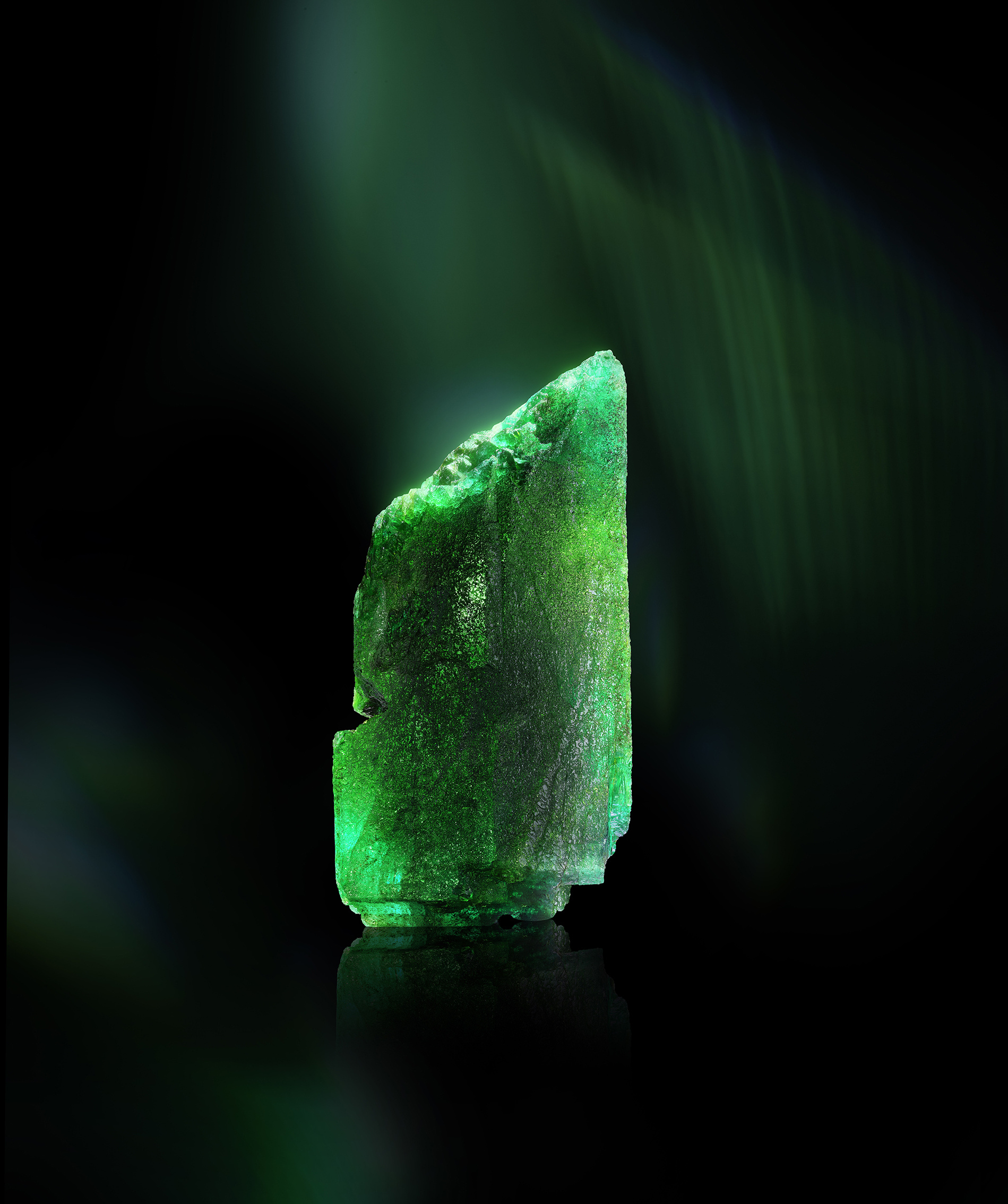 Emerald gemstone, Chopard's creation, Raw emerald, Exquisite jewelry, 1900x2270 HD Phone
