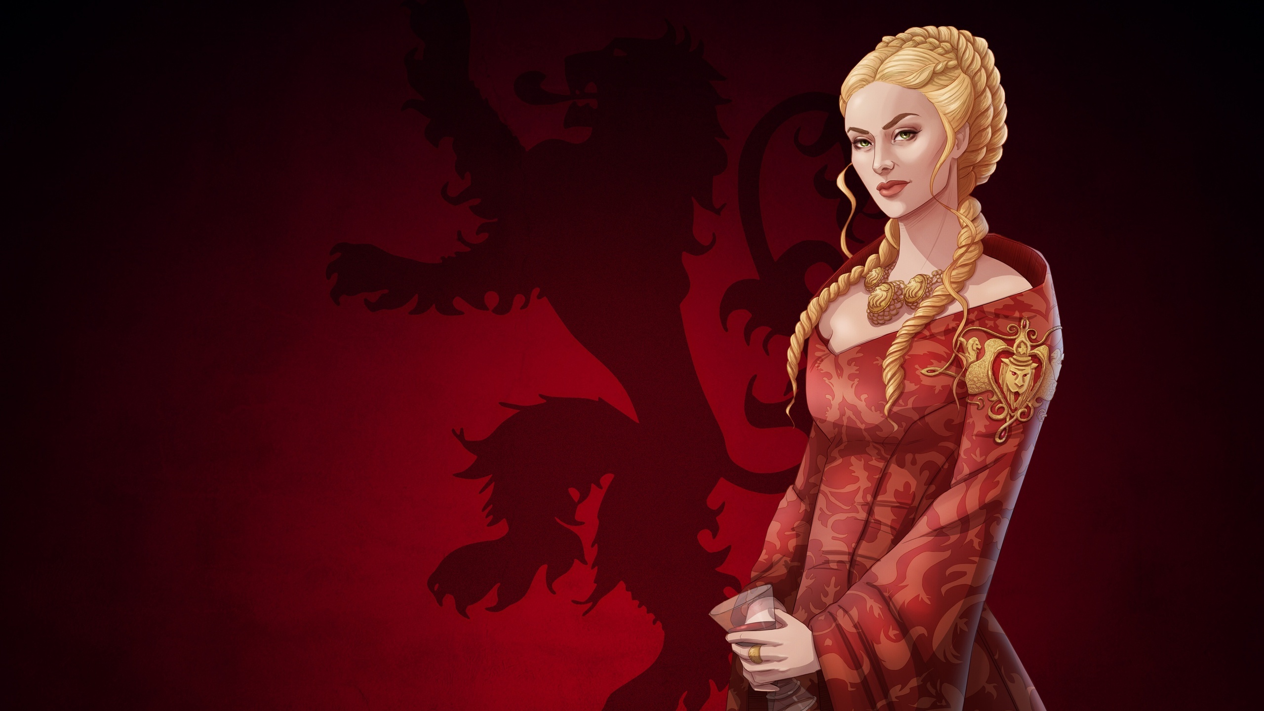 Cersei Lannister, Game of Thrones, 4K wallpaper, 2560x1440 HD Desktop