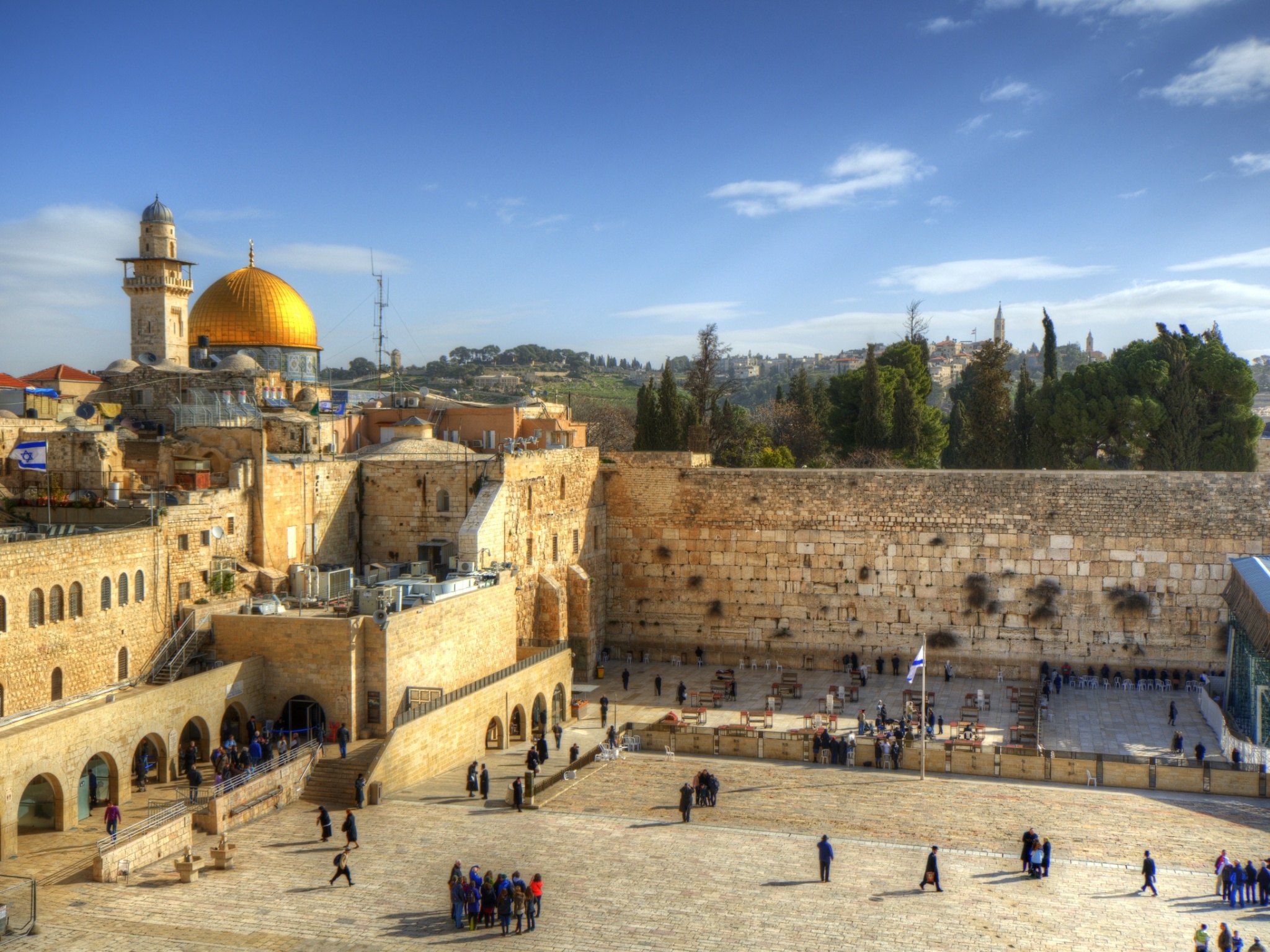 The Western Wall, Wailing Wall, Jerusalem's charm, Historic attraction, 2050x1540 HD Desktop