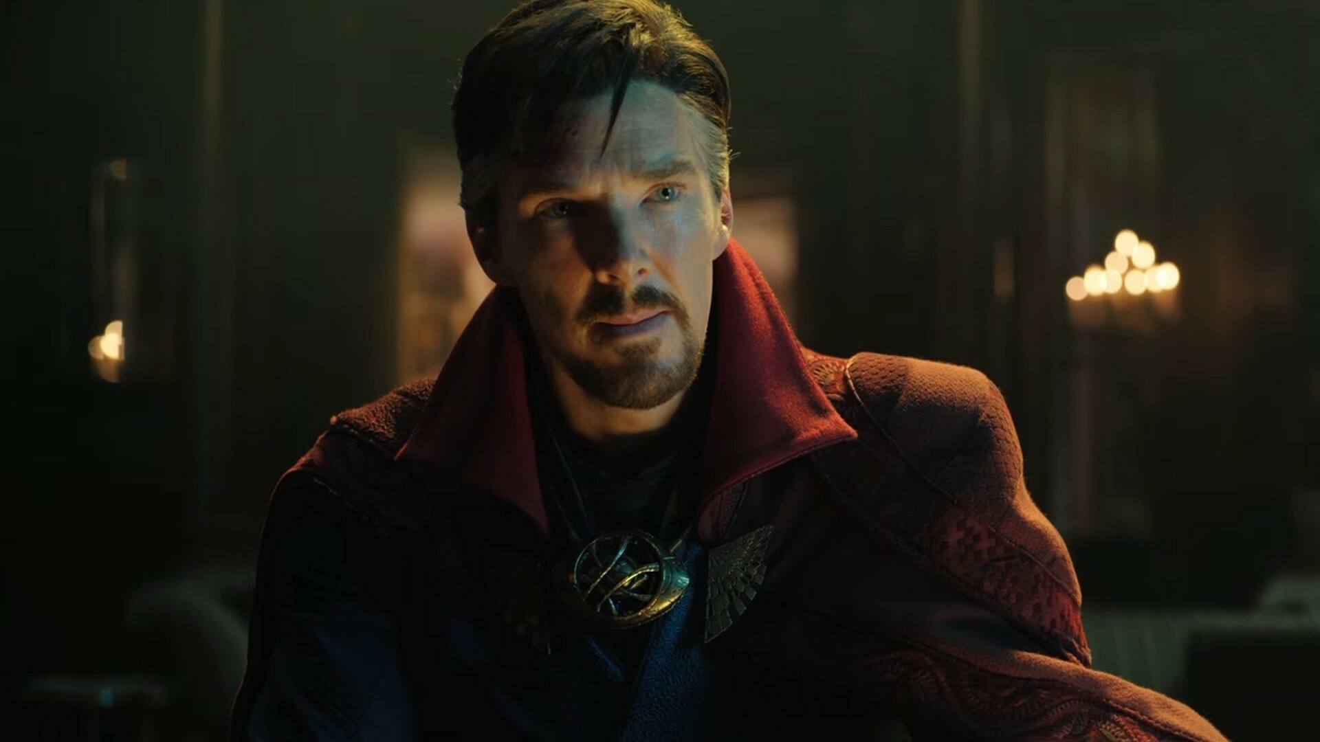 Doctor Strange in the Multiverse of Madness: The events of the film tie directly into the Disney+ series WandaVision. 1920x1080 Full HD Background.