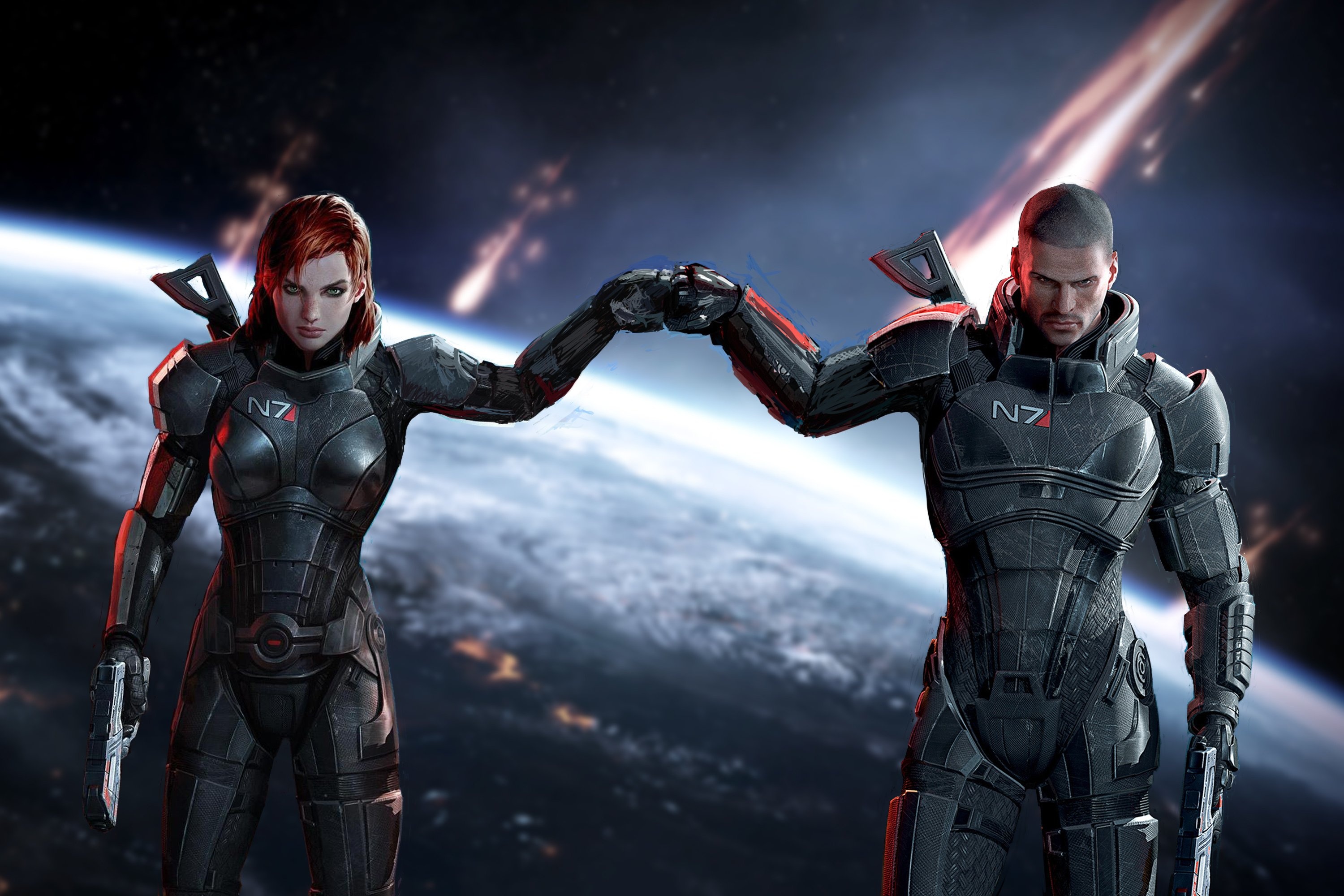 Mass Effect 3, Awesome wallpapers, Sci-fi RPG, Intense action, 3000x2000 HD Desktop