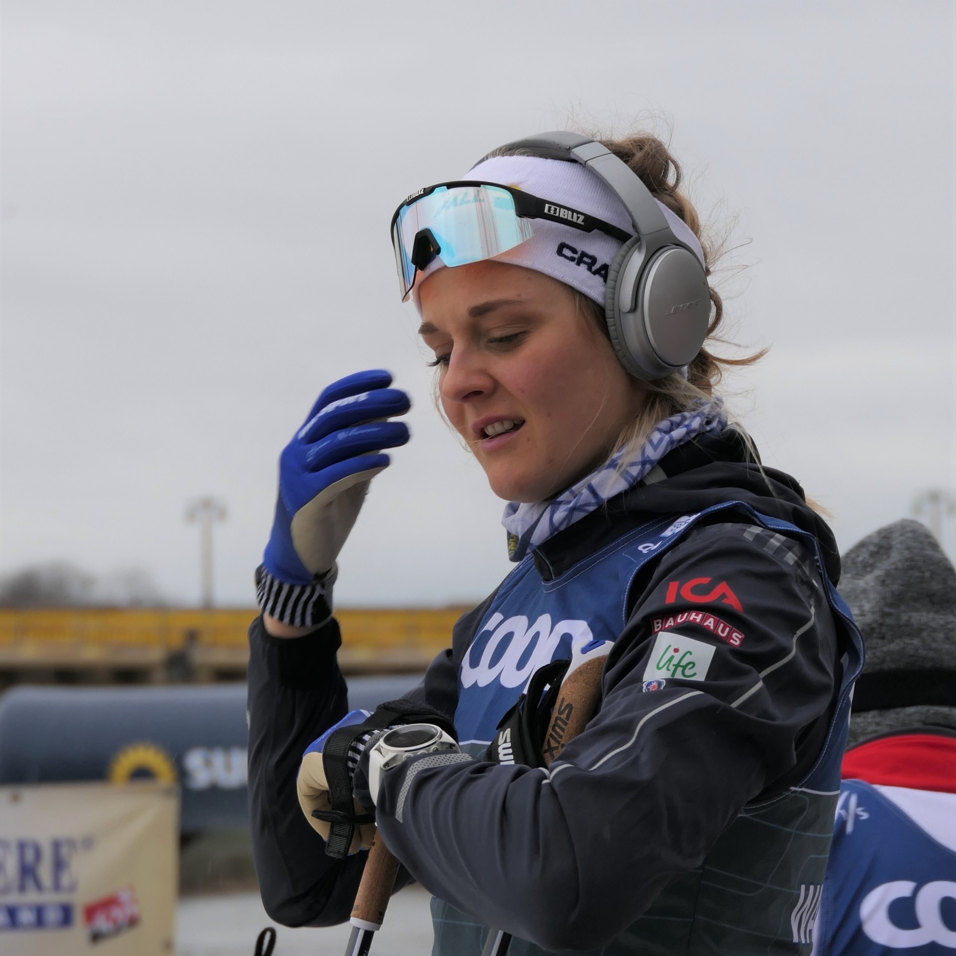 Stina Nilsson, Regret what did, In race the, Daily skier, 1920x1920 HD Phone