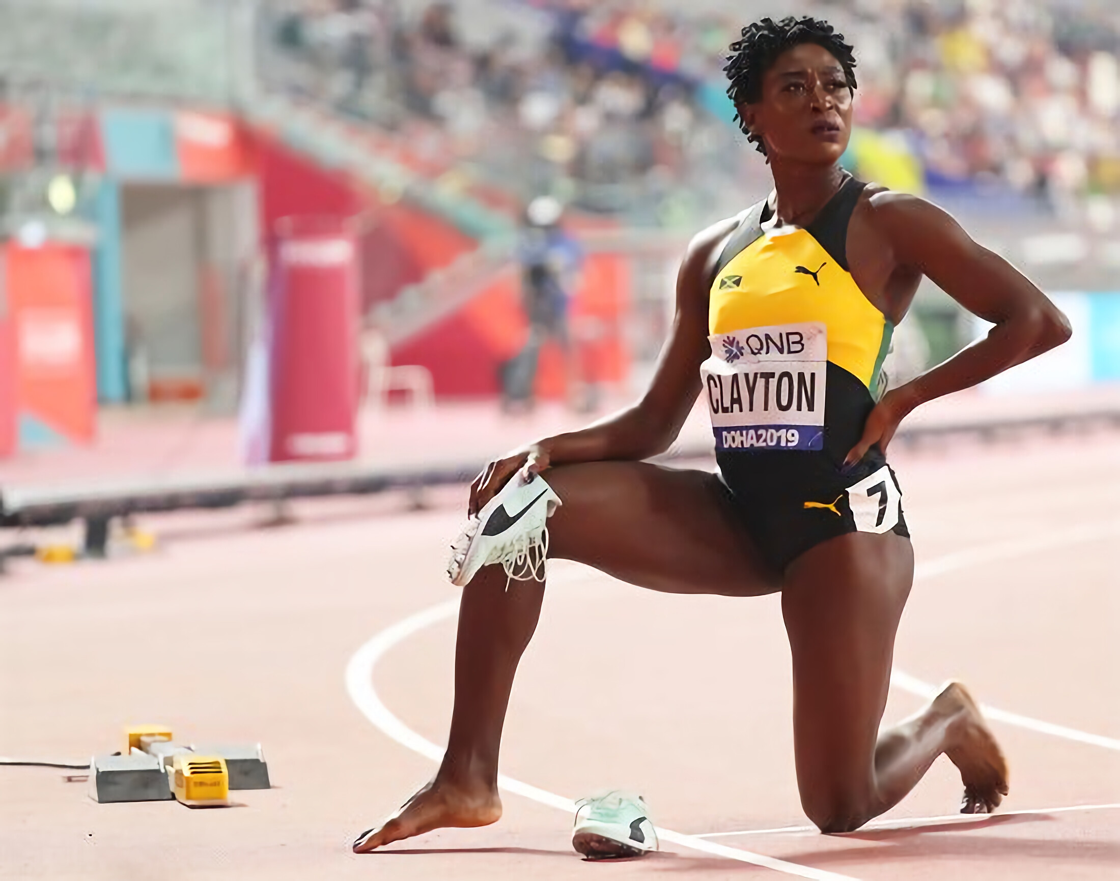 Rushell Clayton, Track and field, Olympic athlete, Speed and agility, 2200x1740 HD Desktop