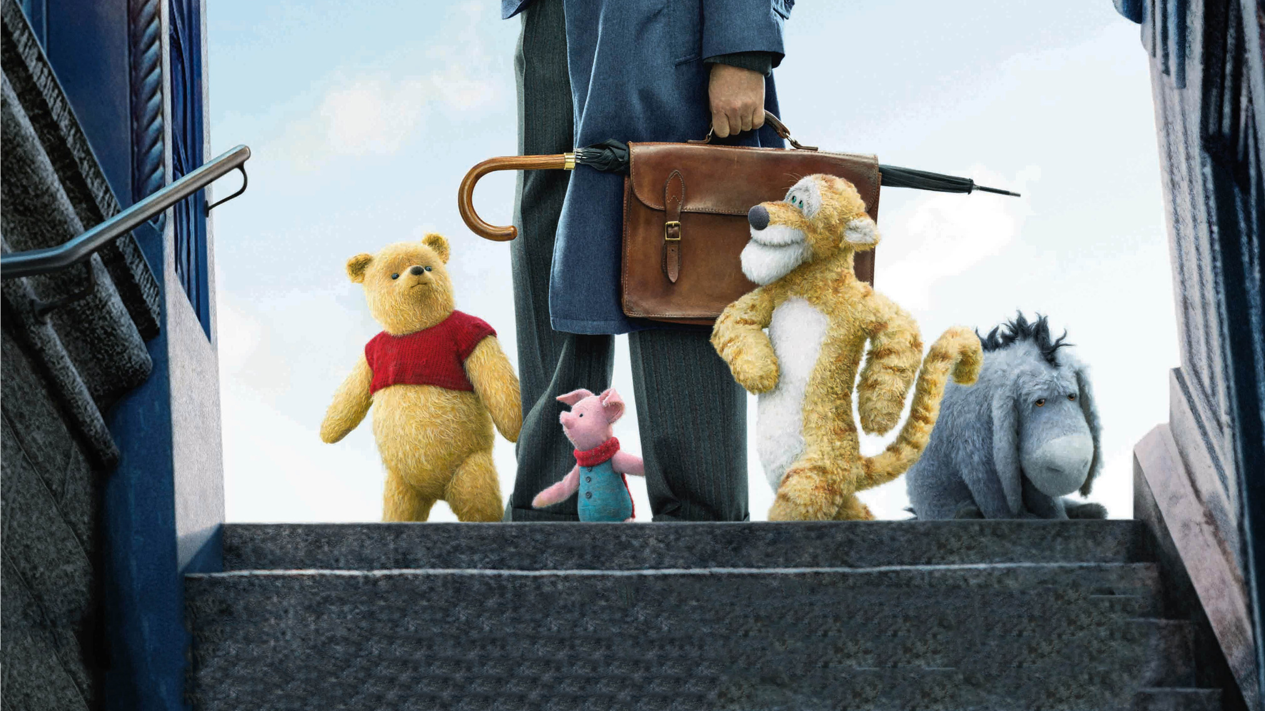 Christopher Robin (Movie): A 2018 American live-action/animated fantasy comedy-drama, Film poster. 2560x1440 HD Wallpaper.