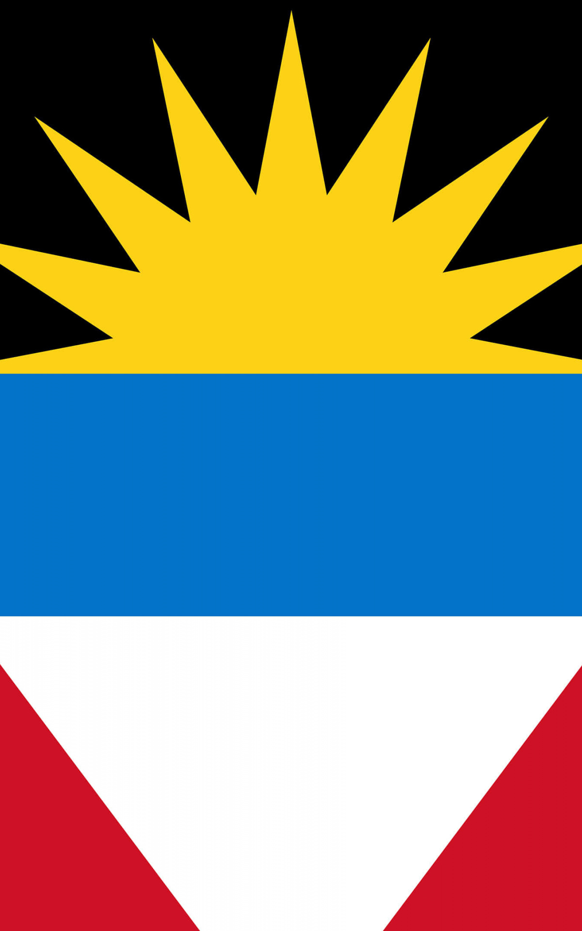 Antigua and Barbuda flag, Free download, 1200x1920 HD Phone