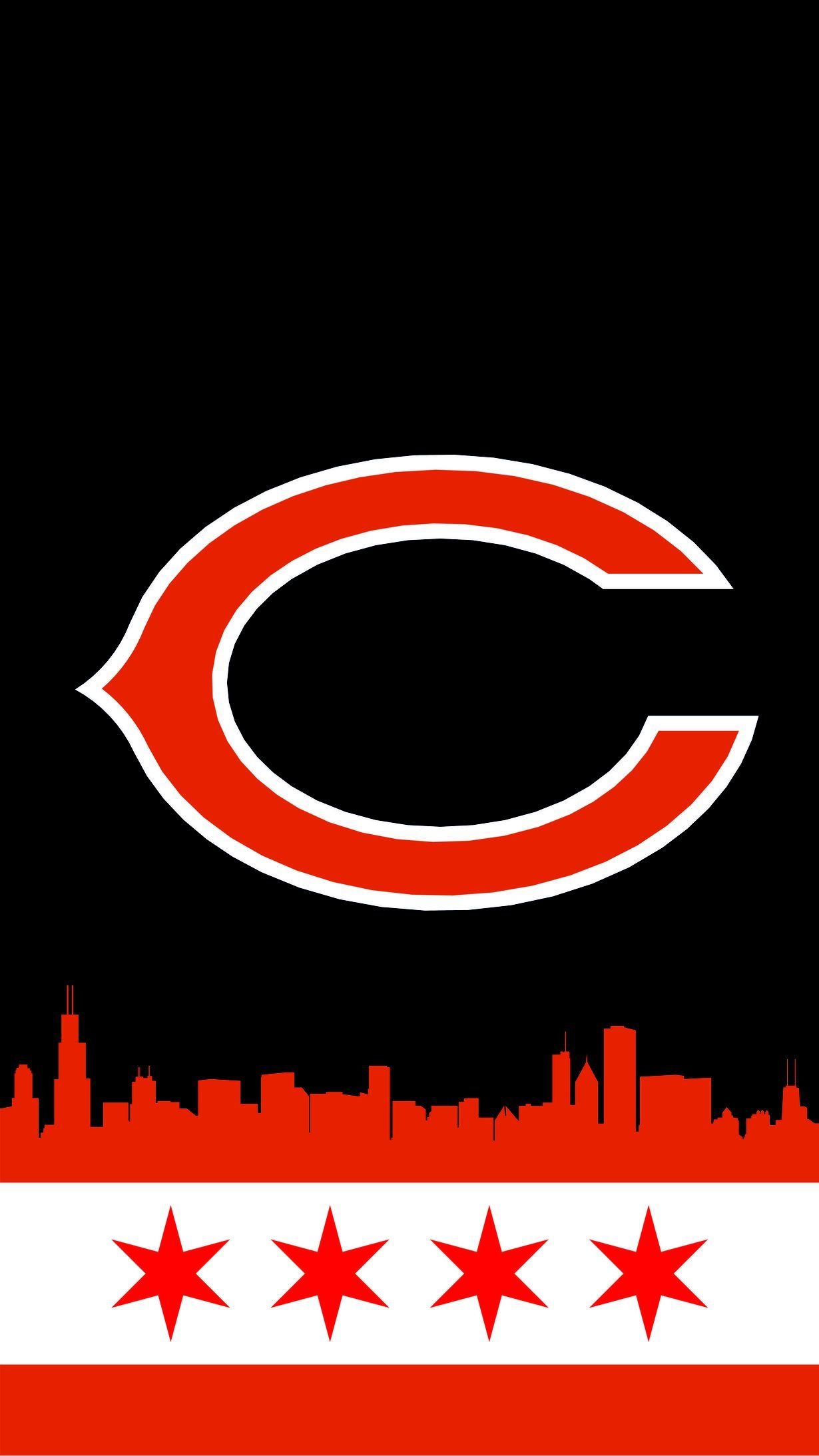 Chicago Bears, Sports, Mobile background, Windy City Gridiron, 1230x2190 HD Phone