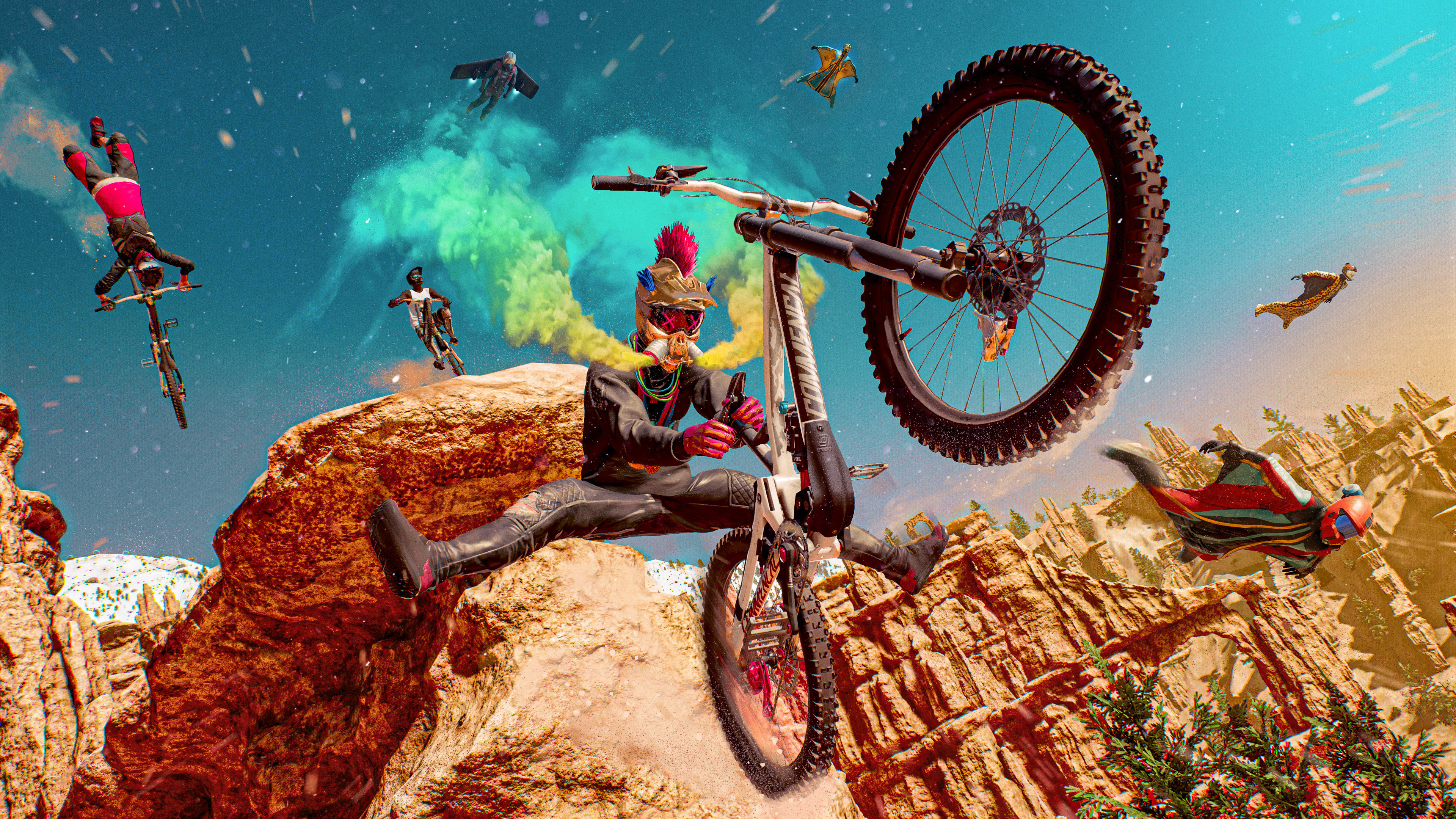 Riders Republic, Outdoor adventure, Massive multiplayer, Exciting challenges, 3840x2160 4K Desktop