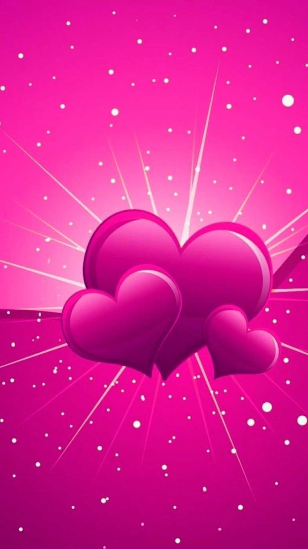 Heart: Valentine's Day, Love banner, Romance. 1080x1920 Full HD Background.