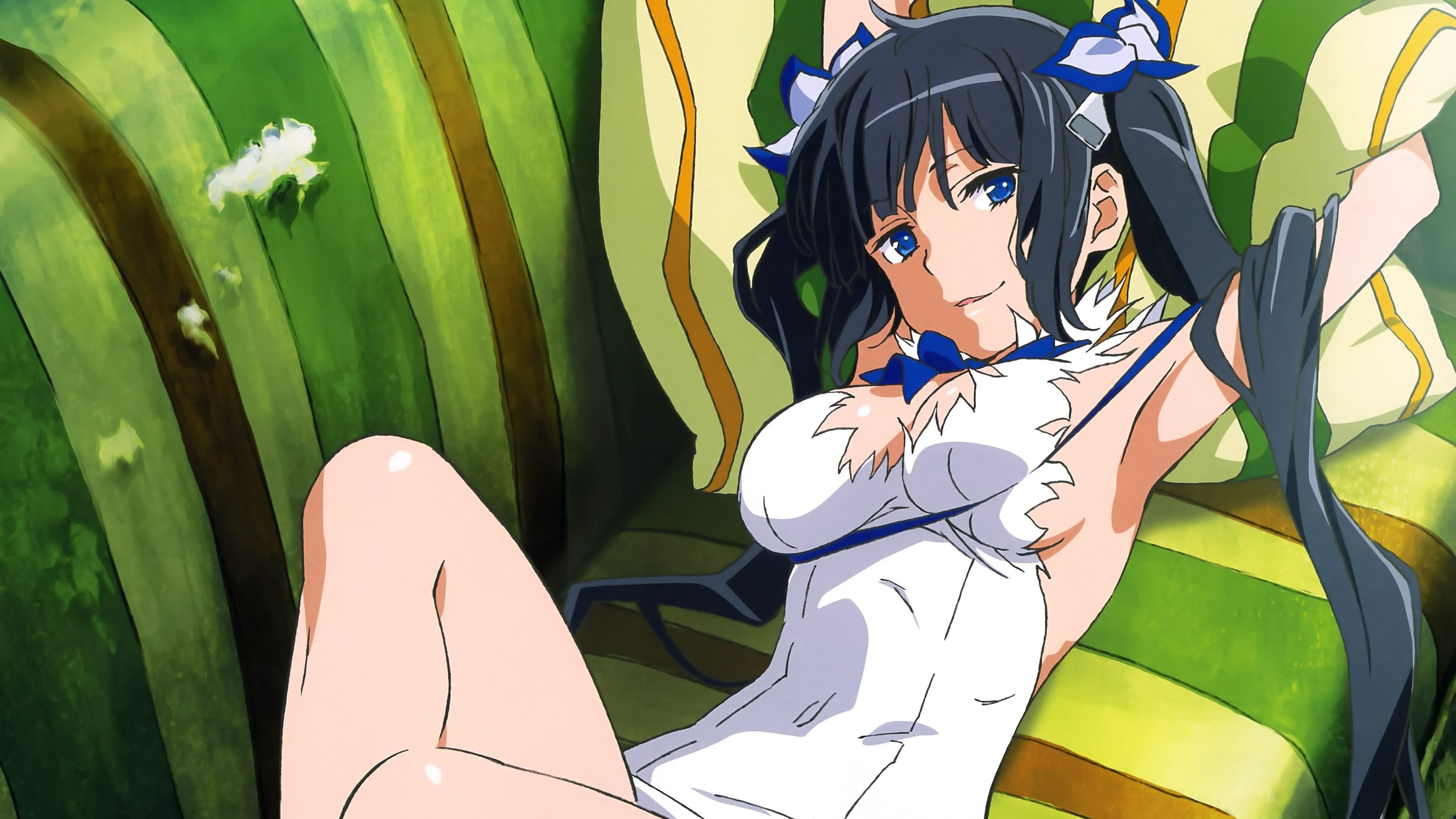 Is It Wrong to Try to Pick Up Girls in a Dungeon?: A popular fantasy anime, Vesta. 3840x2160 4K Background.