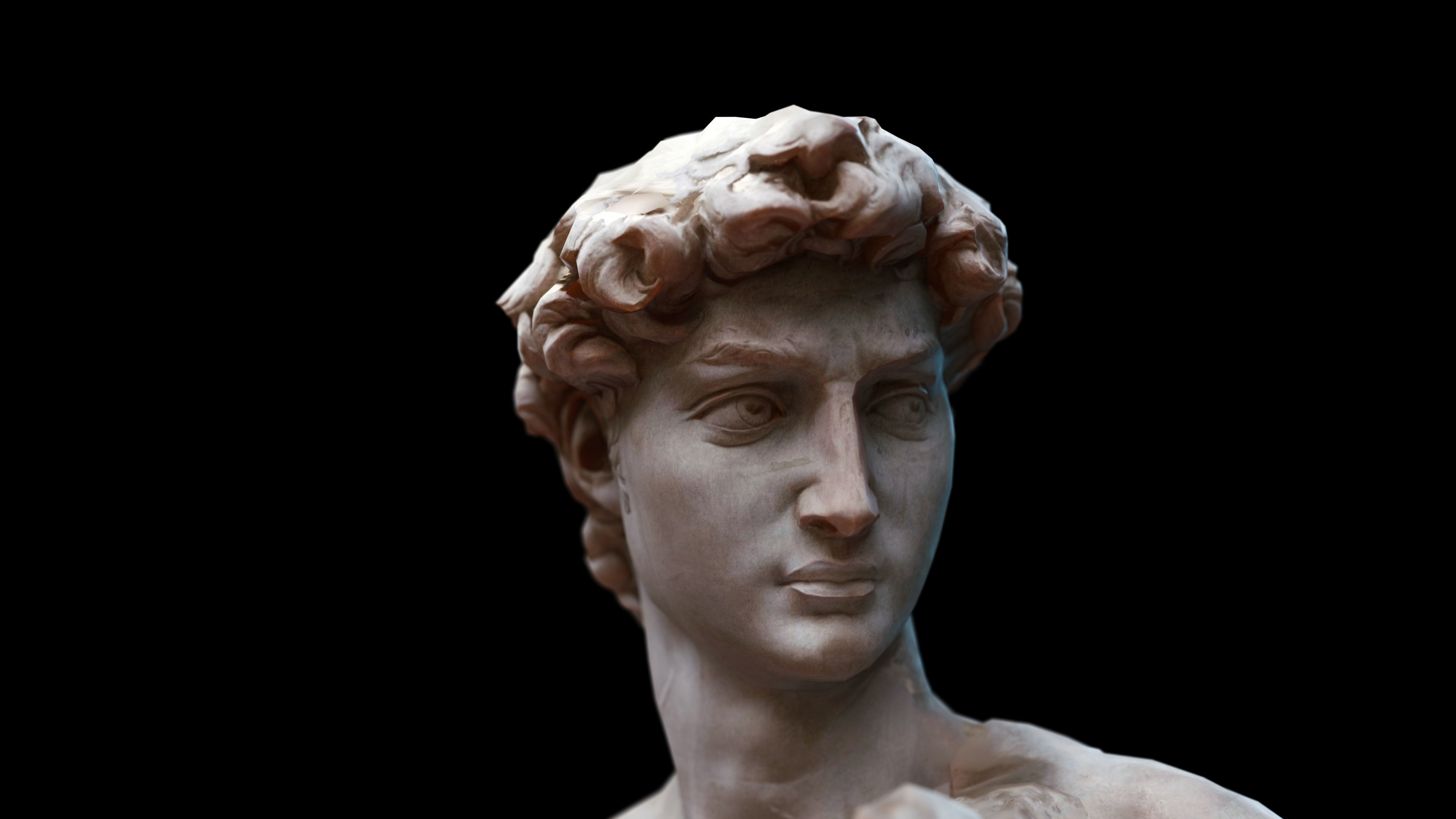 Michelangelo, David statue, Florence, 3840x2160 4K Desktop
