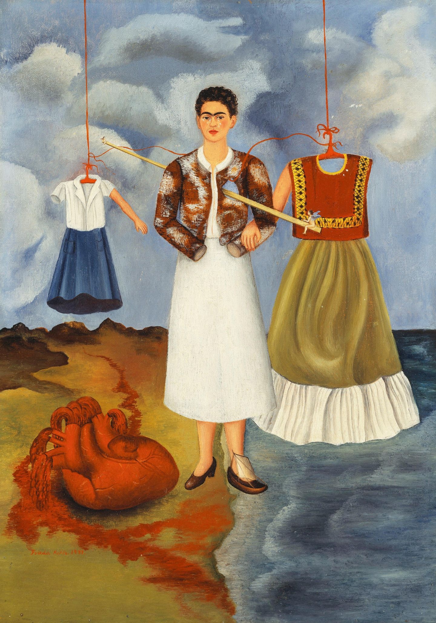 Artistic integrity, Frida Kahlo's vision, Anti-capitalism, Political commentary, 1440x2060 HD Phone