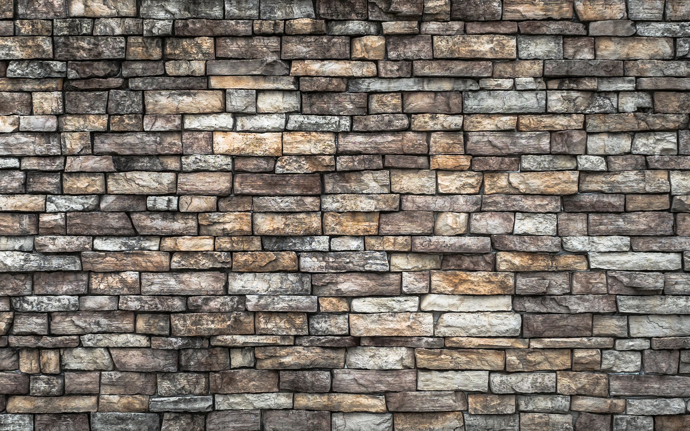 Stone Wall, Gray stone, Macro stone textures, 2880x1800 HD Desktop