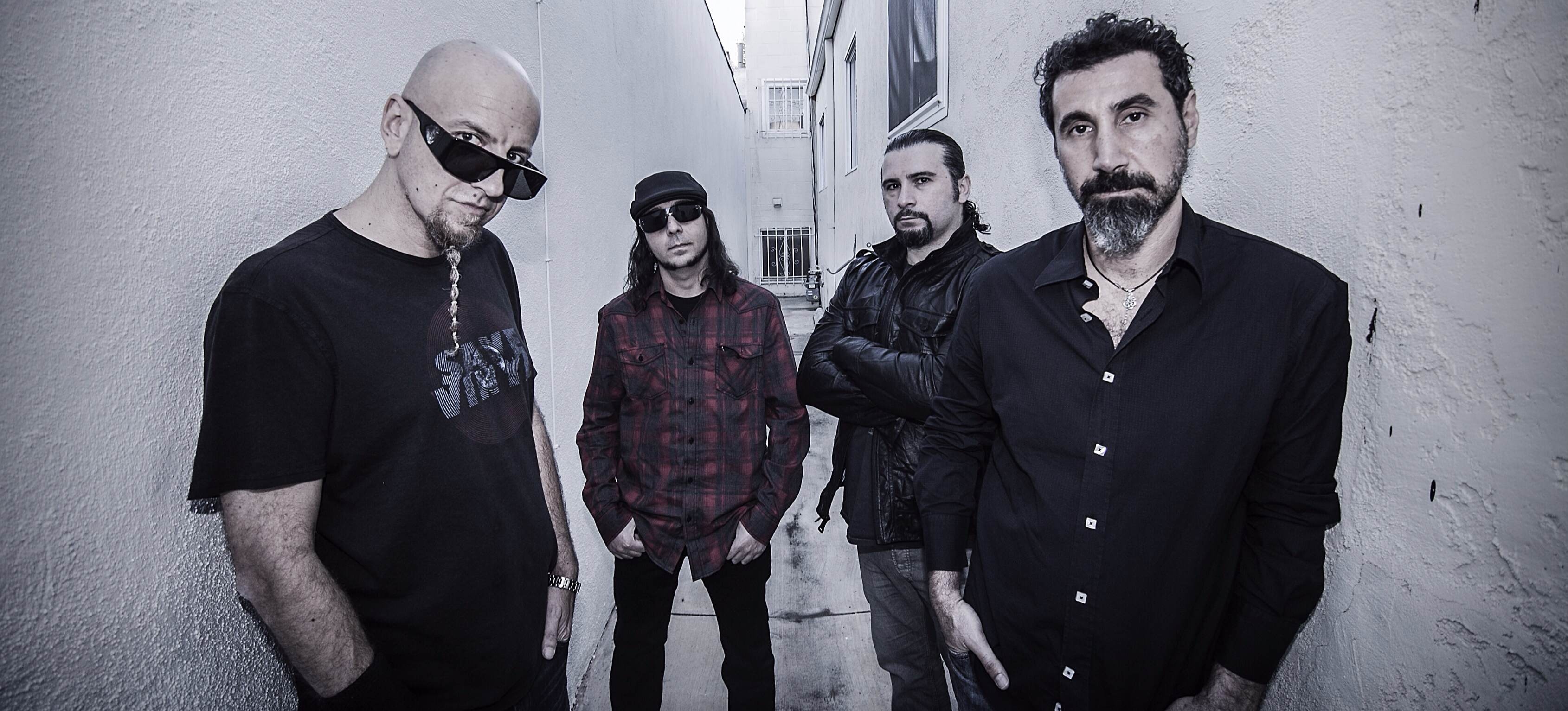 System of a Down: System, Heavy metal band formed in Glendale, California, 1994. 3380x1540 Dual Screen Background.