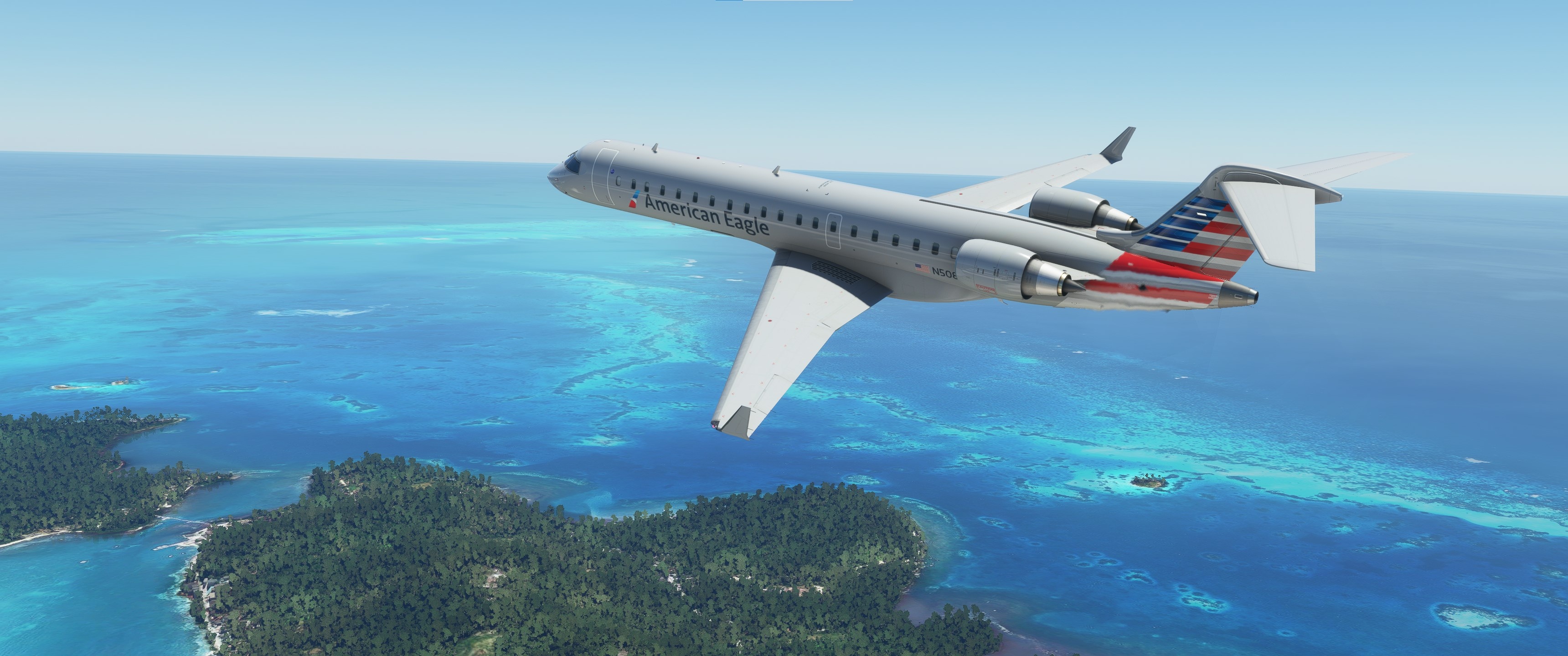 Bombardier CRJ 700, Screenshots, 3440x1440 Dual Screen Desktop