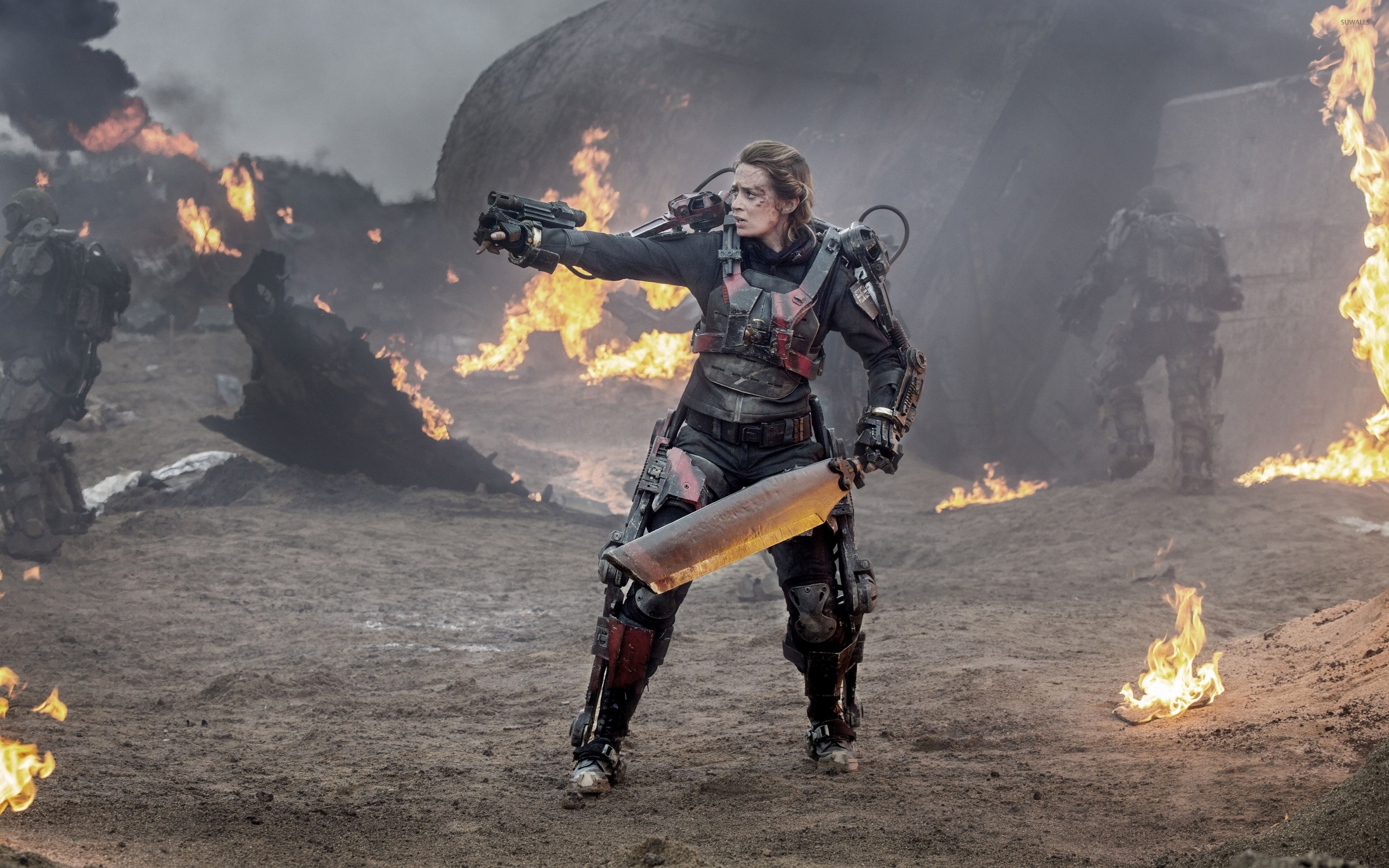 Edge of Tomorrow: Rita, The most decorated soldier in all of the United Defense force. 2880x1800 HD Wallpaper.