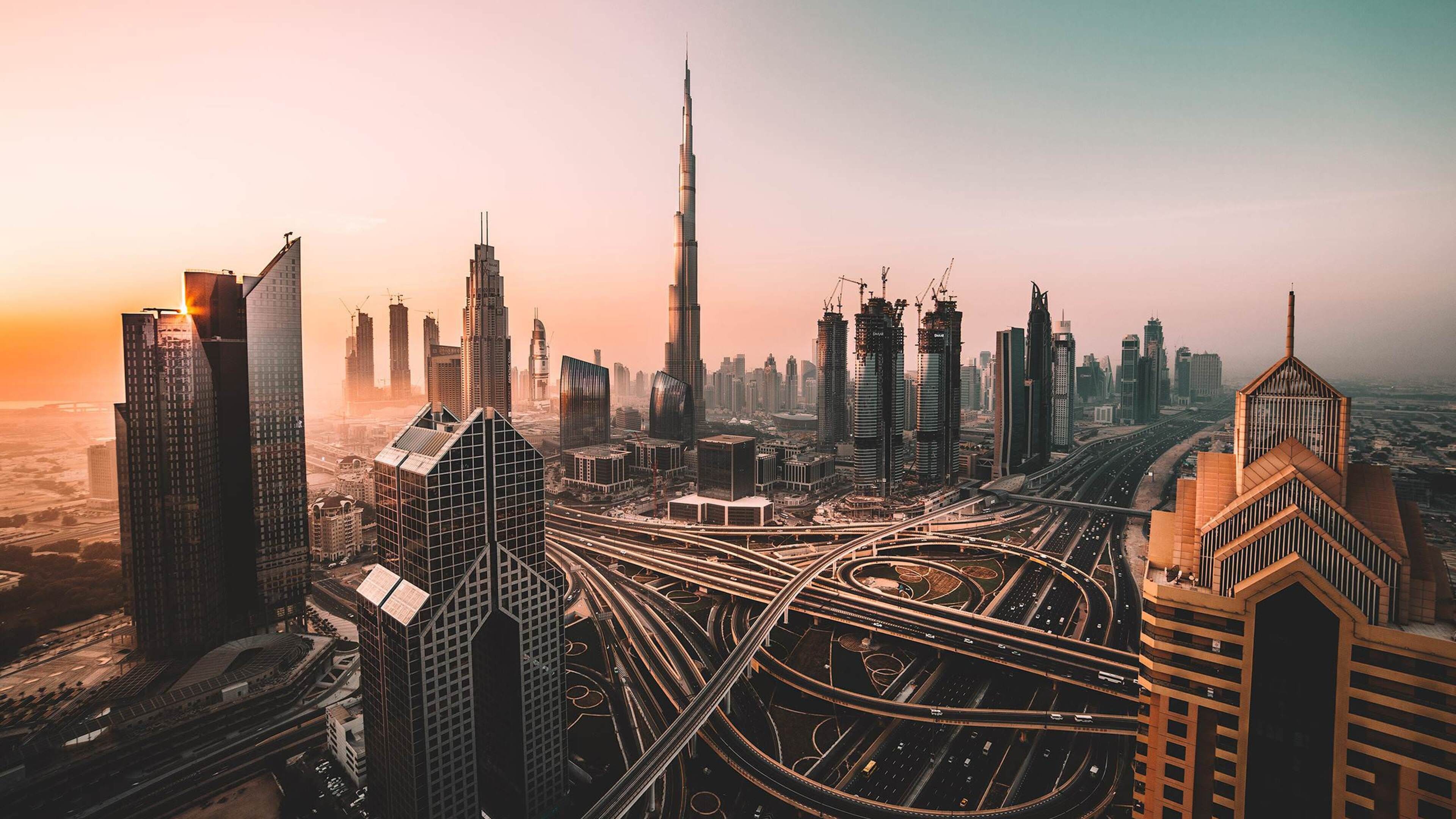 Dubai Skyline, Cityscape beauty, High-definition wallpapers, Astonishing visuals, 3840x2160 4K Desktop