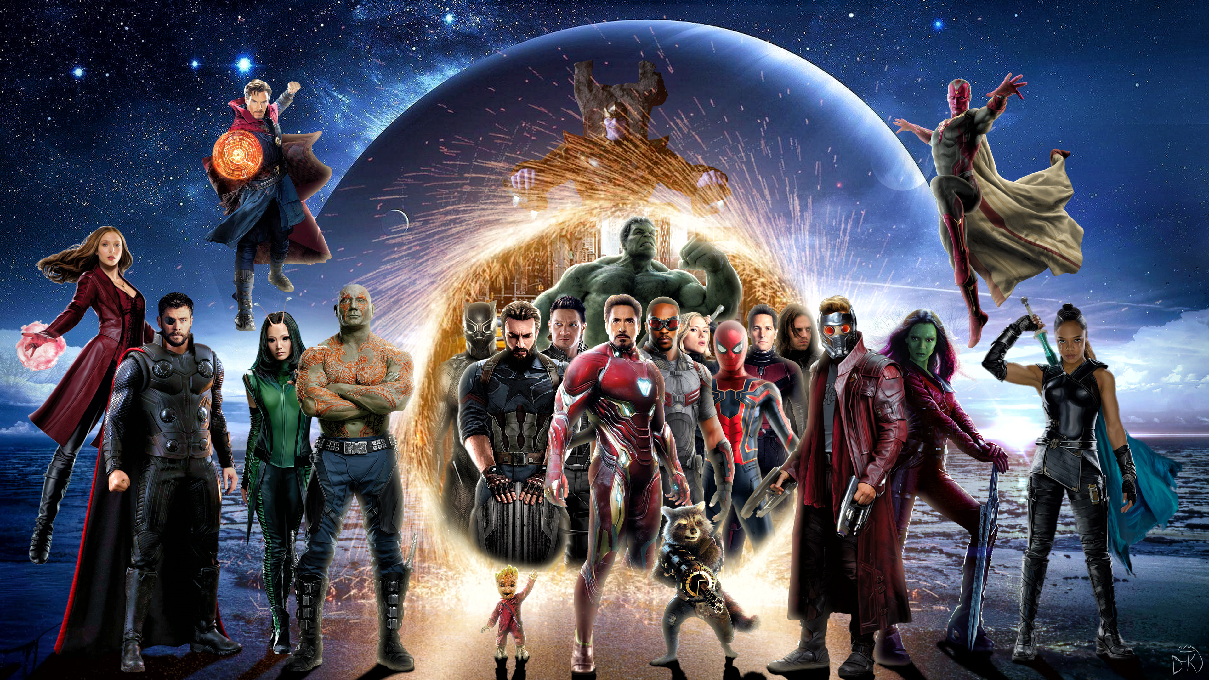 Avengers Infinity War, Posters, Cosmic, 3840x2160 4K Desktop
