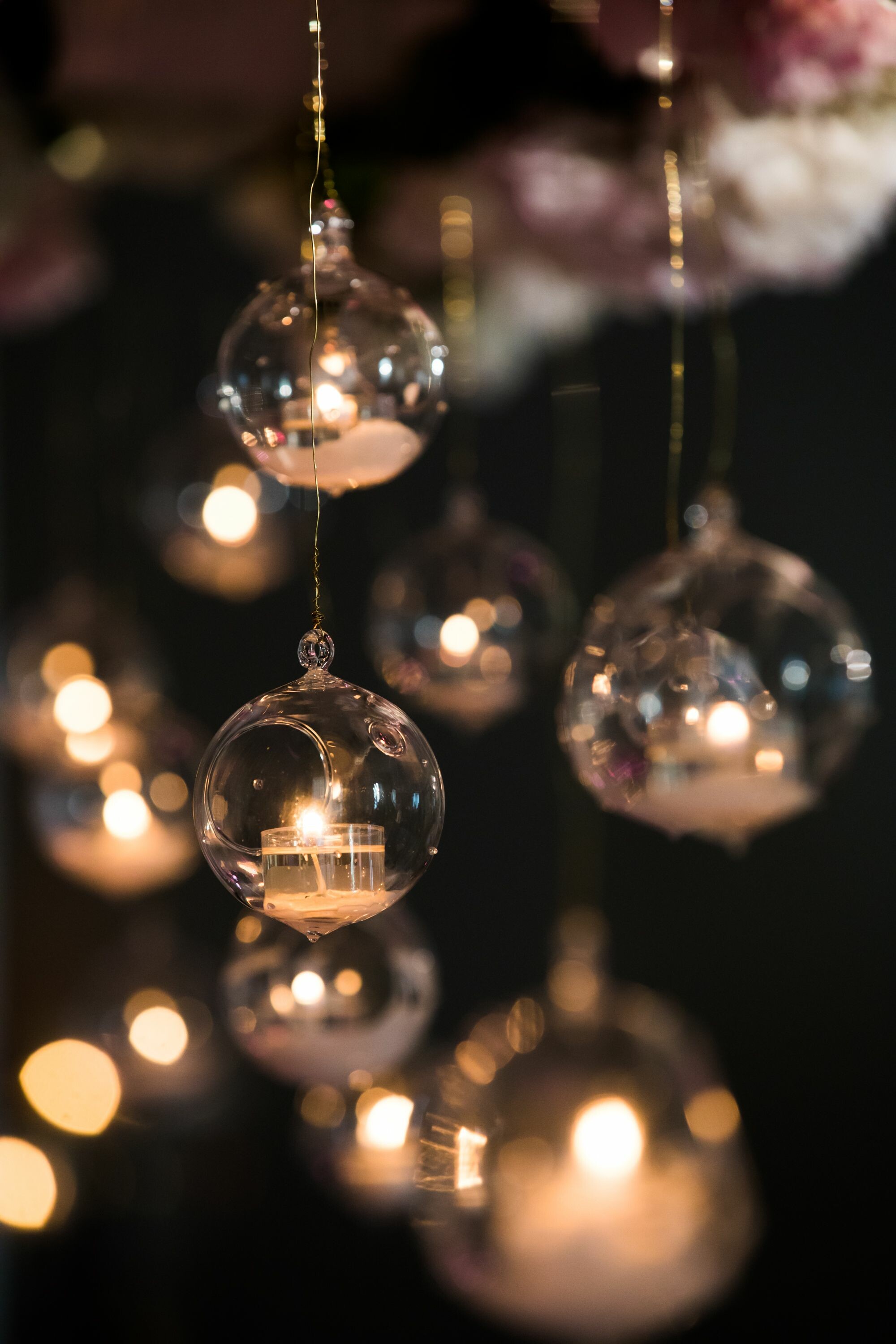 Fairy Lights: The ornaments created a magical look inside the ceremony, Illumination. 2000x3000 HD Wallpaper.