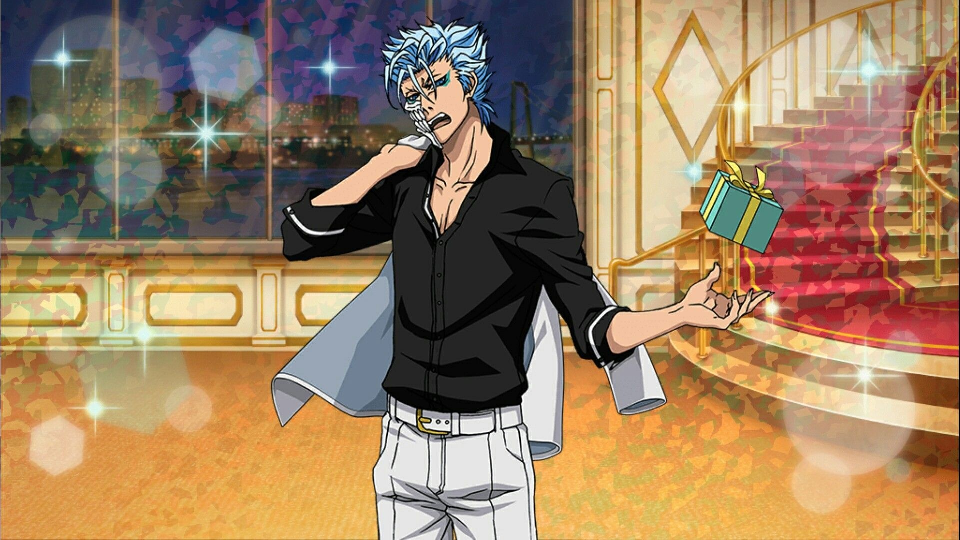 Grimmjow Jaggerjack: Bleach, A media franchise that includes an anime television series adaptation. 1920x1080 Full HD Background.