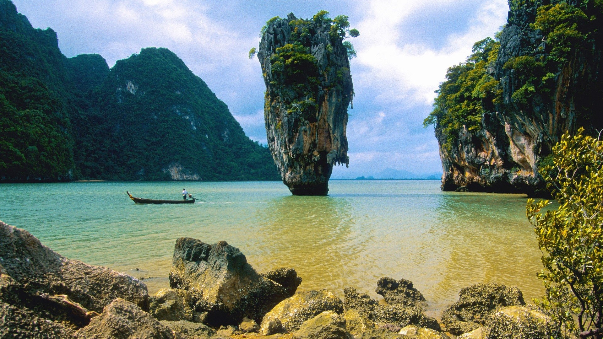 Khao Phing Kan, James Bond Islands, Thailand majestic, James Bay, 1920x1080 Full HD Desktop